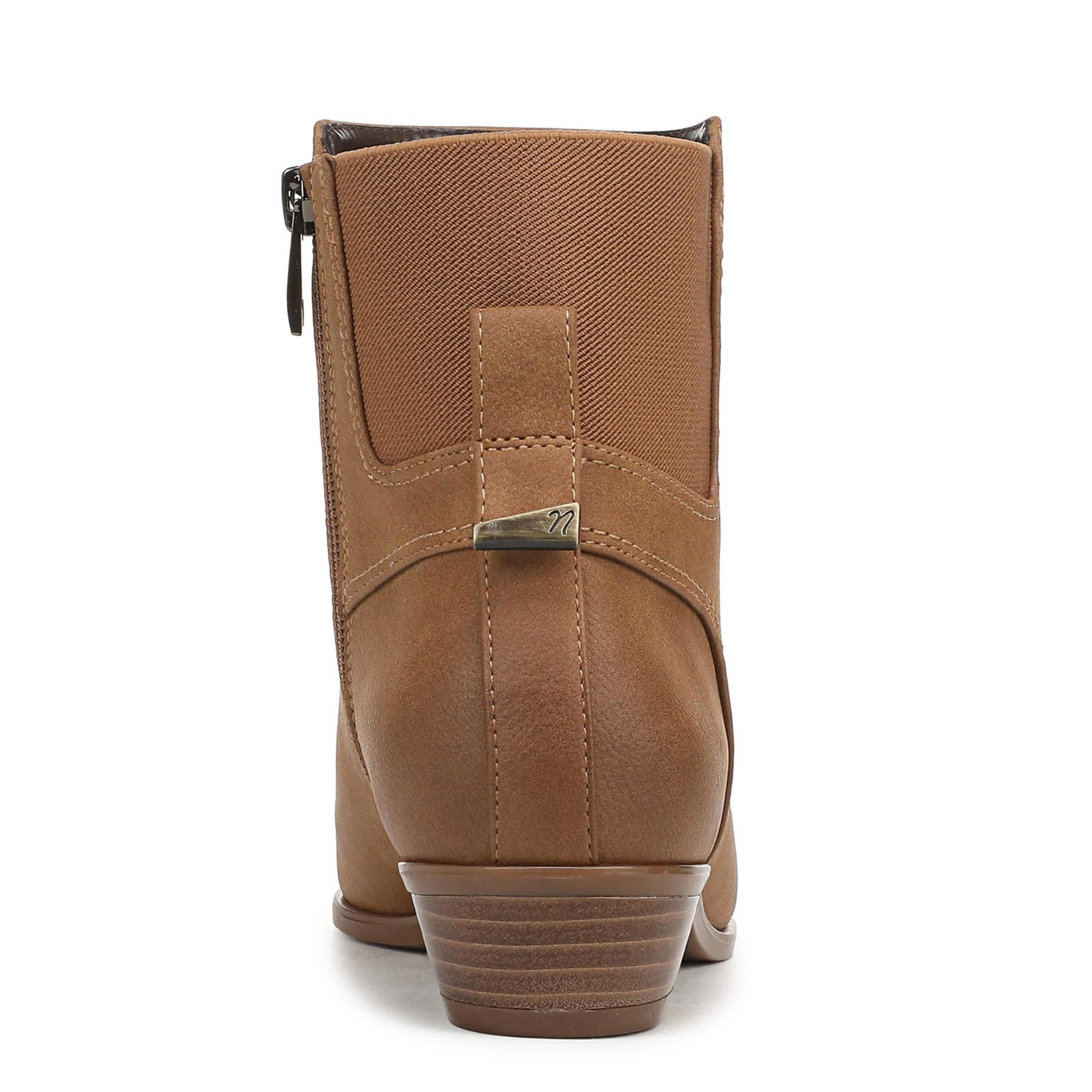 NATURALIZER-WOMENS BEA BOOTIE-CHESTNUT & 