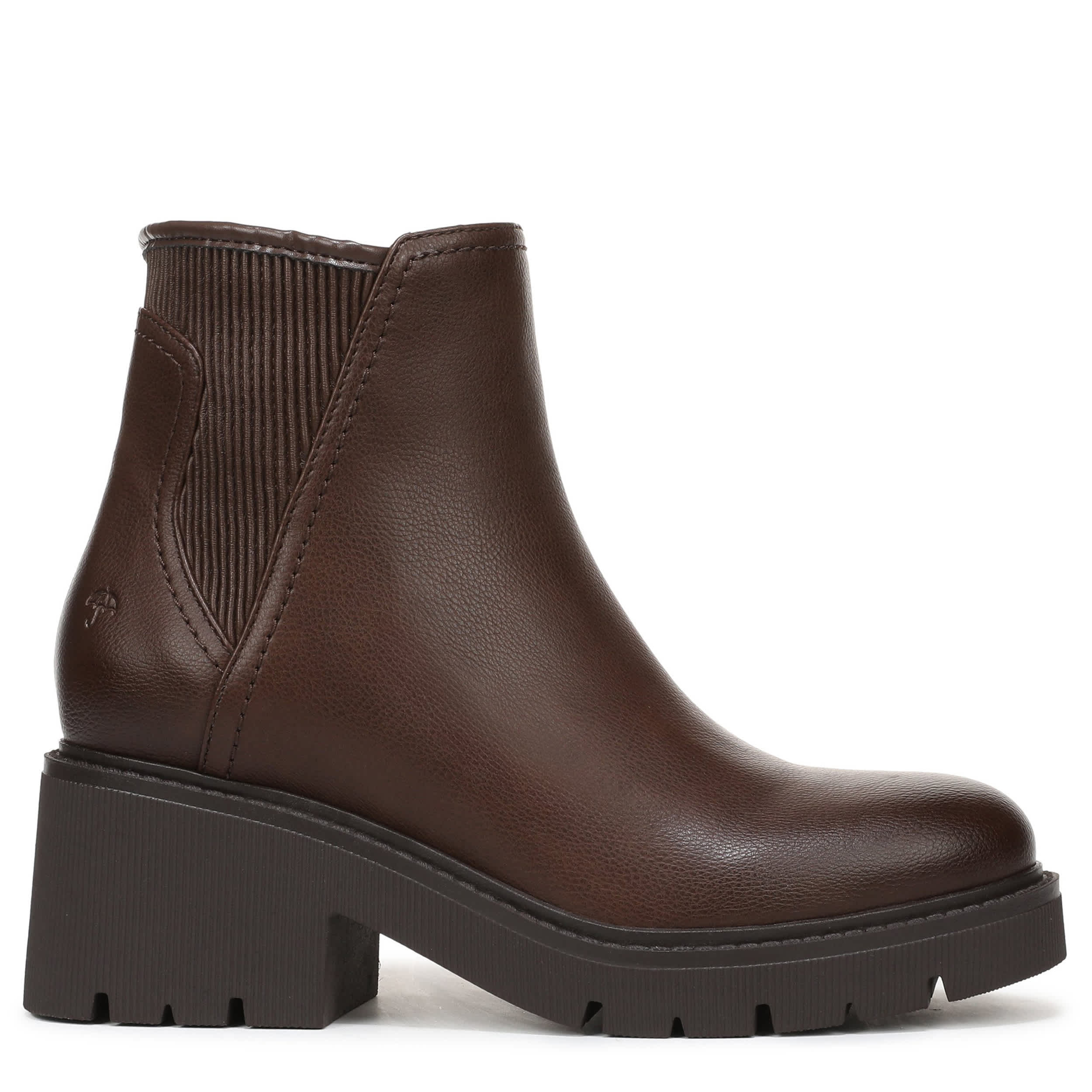 NATURALIZER-WOMENS JANET BOOTIE-DARK BROWN & 