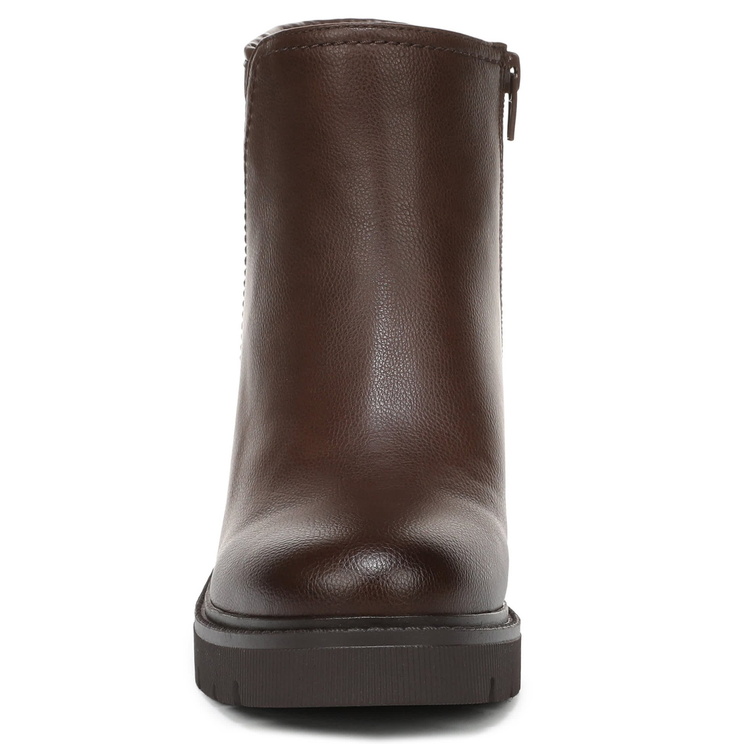 NATURALIZER-WOMENS JANET BOOTIE-DARK BROWN & 