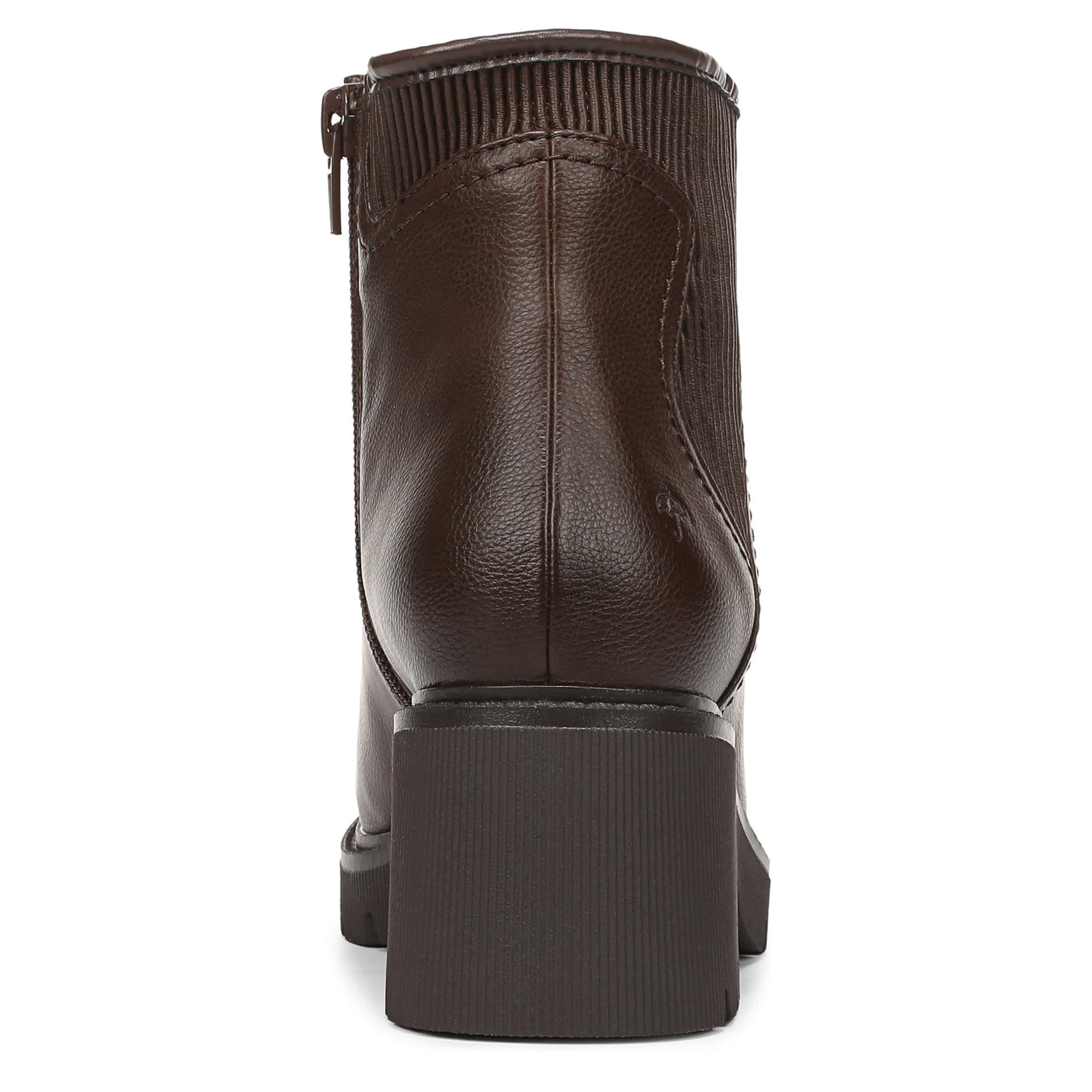 NATURALIZER-WOMENS JANET BOOTIE-DARK BROWN & 