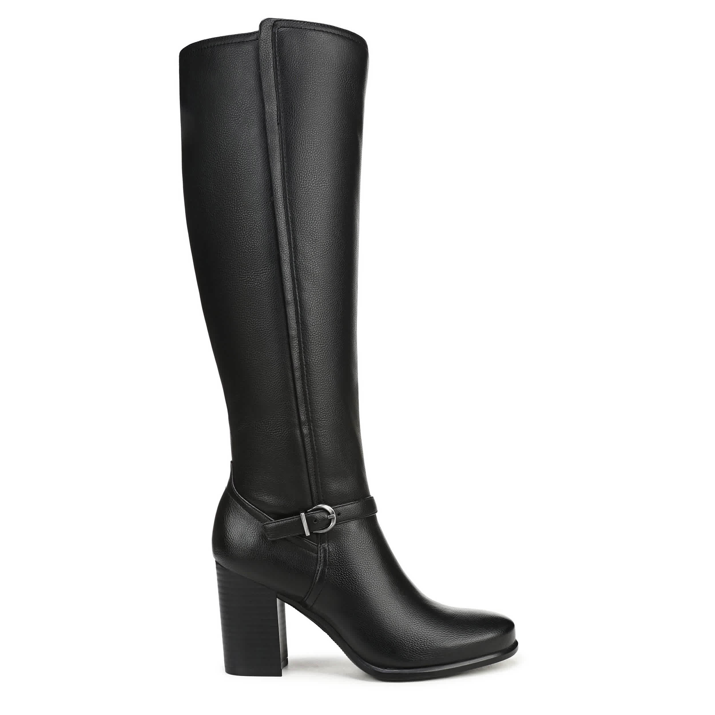 NATURALIZER-WOMENS SASHA TALL BOOT-BLACK & 