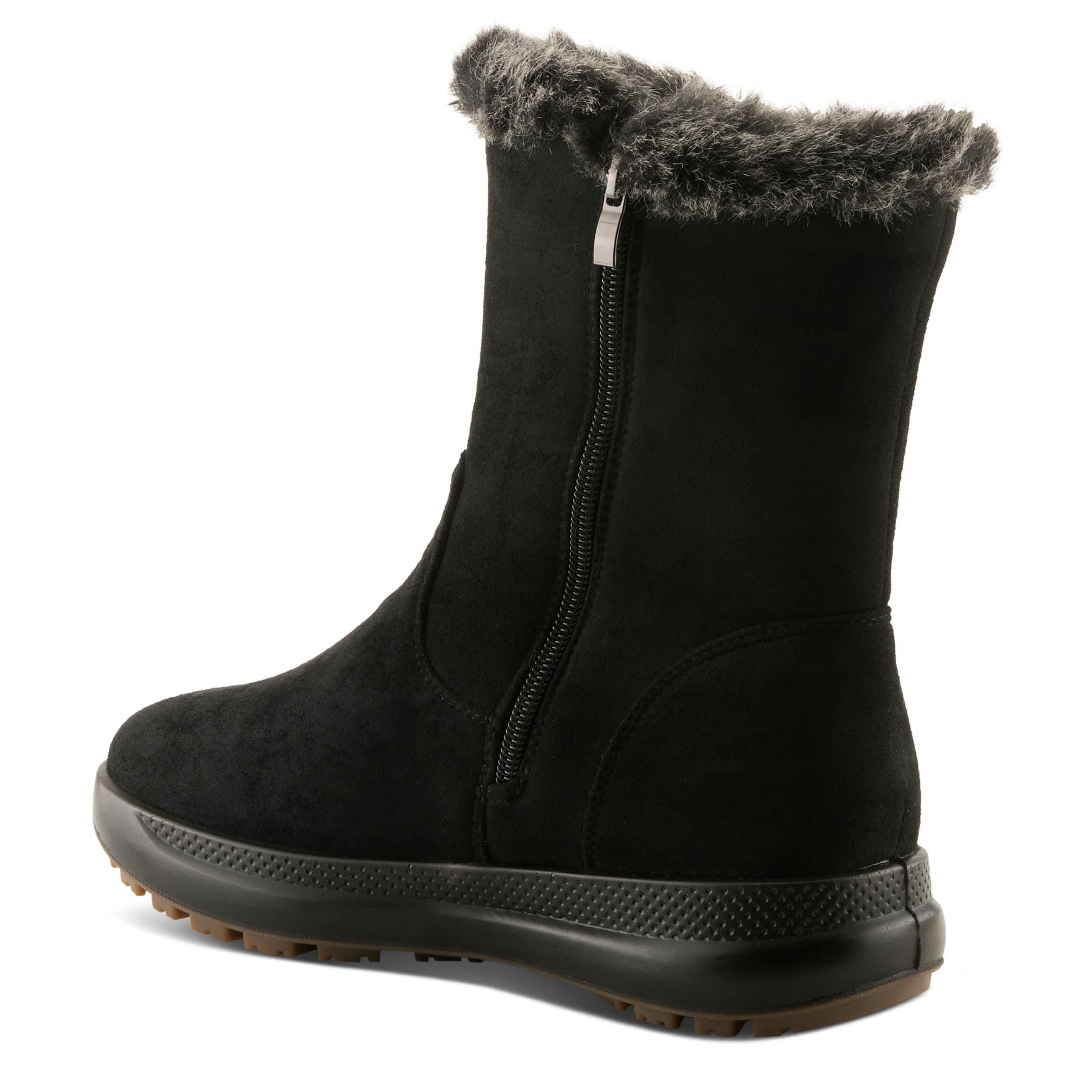 Flexus-WOMENS GALOSHE WEATHER BOOT-BLACK & 
