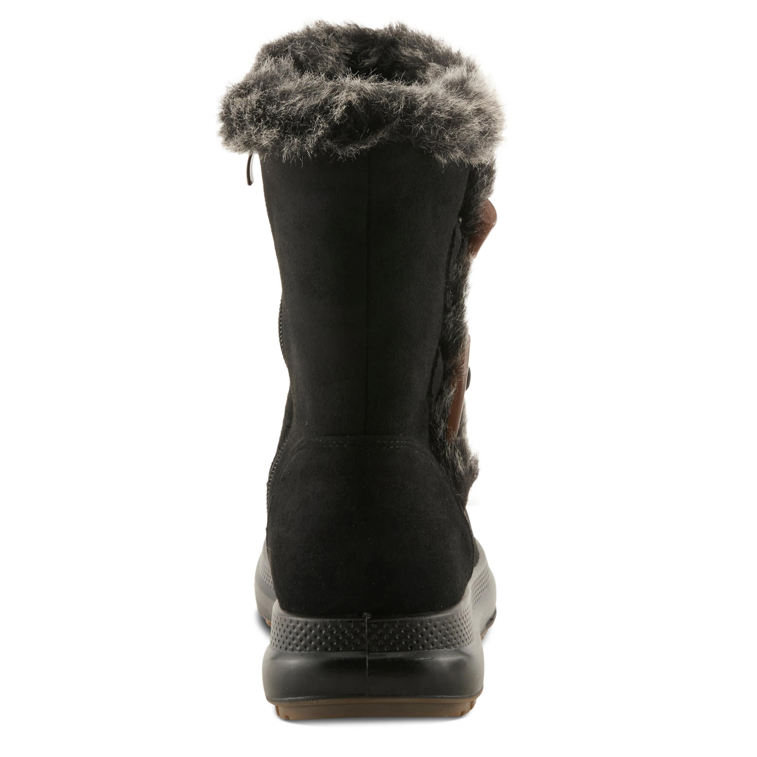 Flexus-WOMENS GALOSHE WEATHER BOOT-BLACK & 