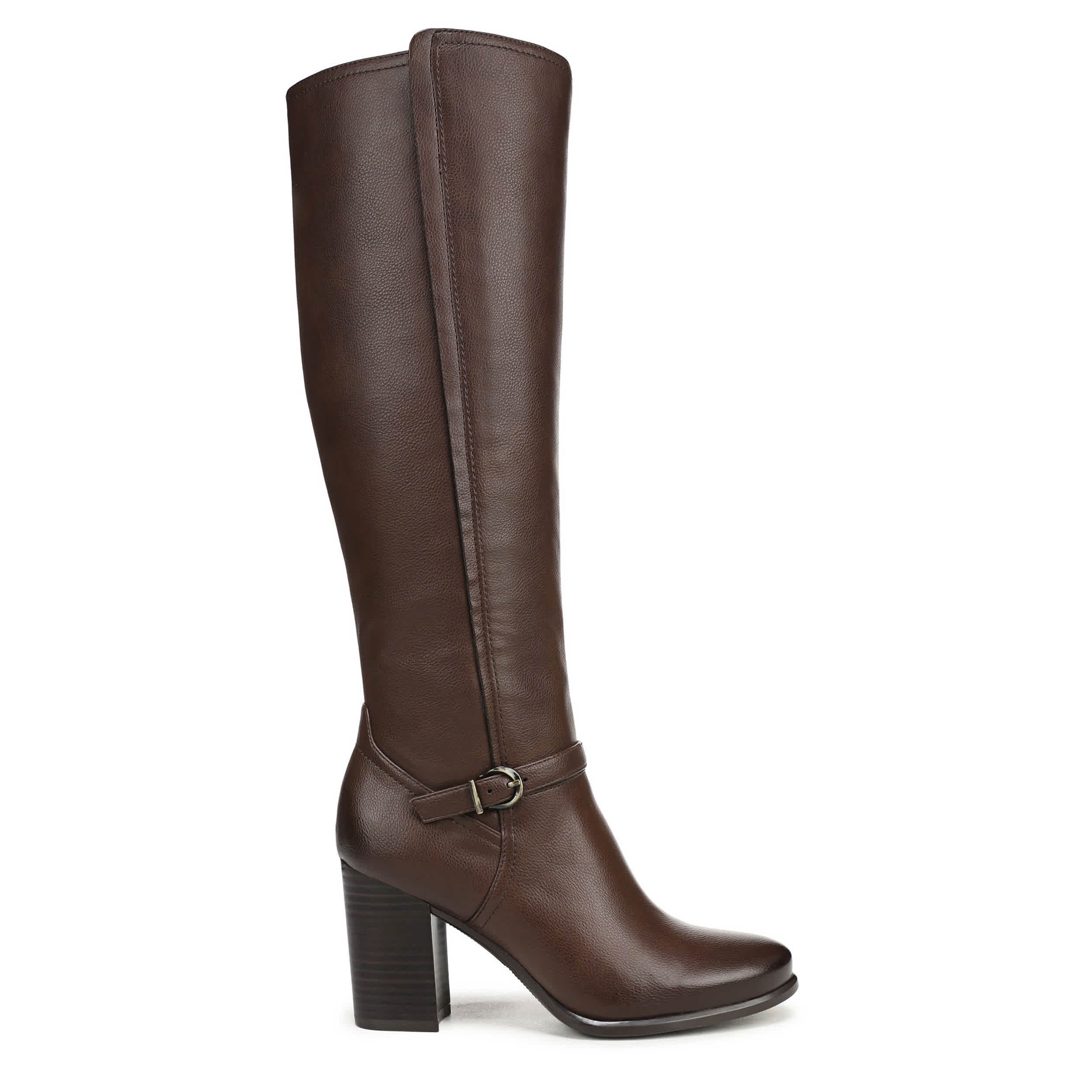 NATURALIZER-WOMENS SASHA TALL BOOT-DARK BROWN & 