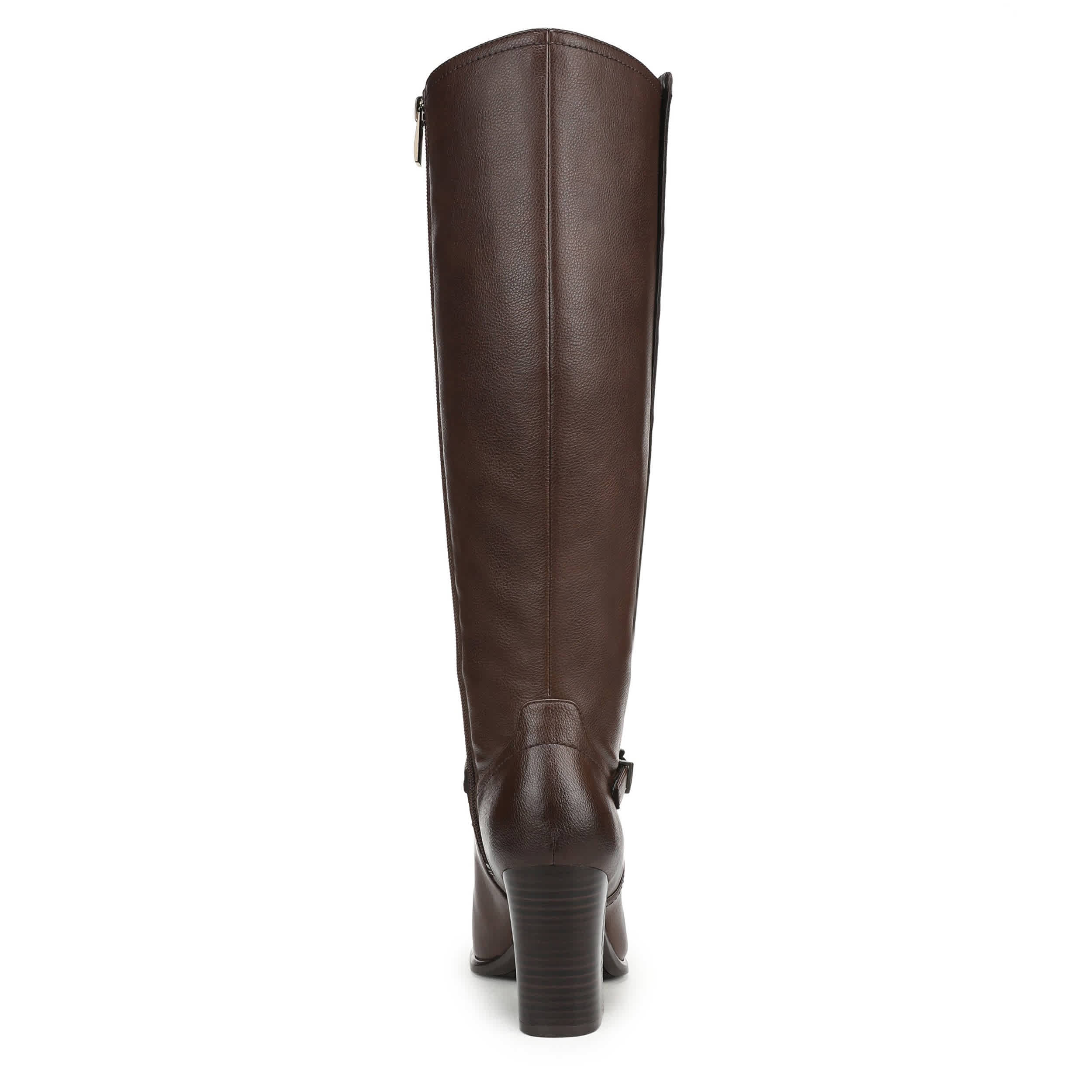 NATURALIZER-WOMENS SASHA TALL BOOT-DARK BROWN & 