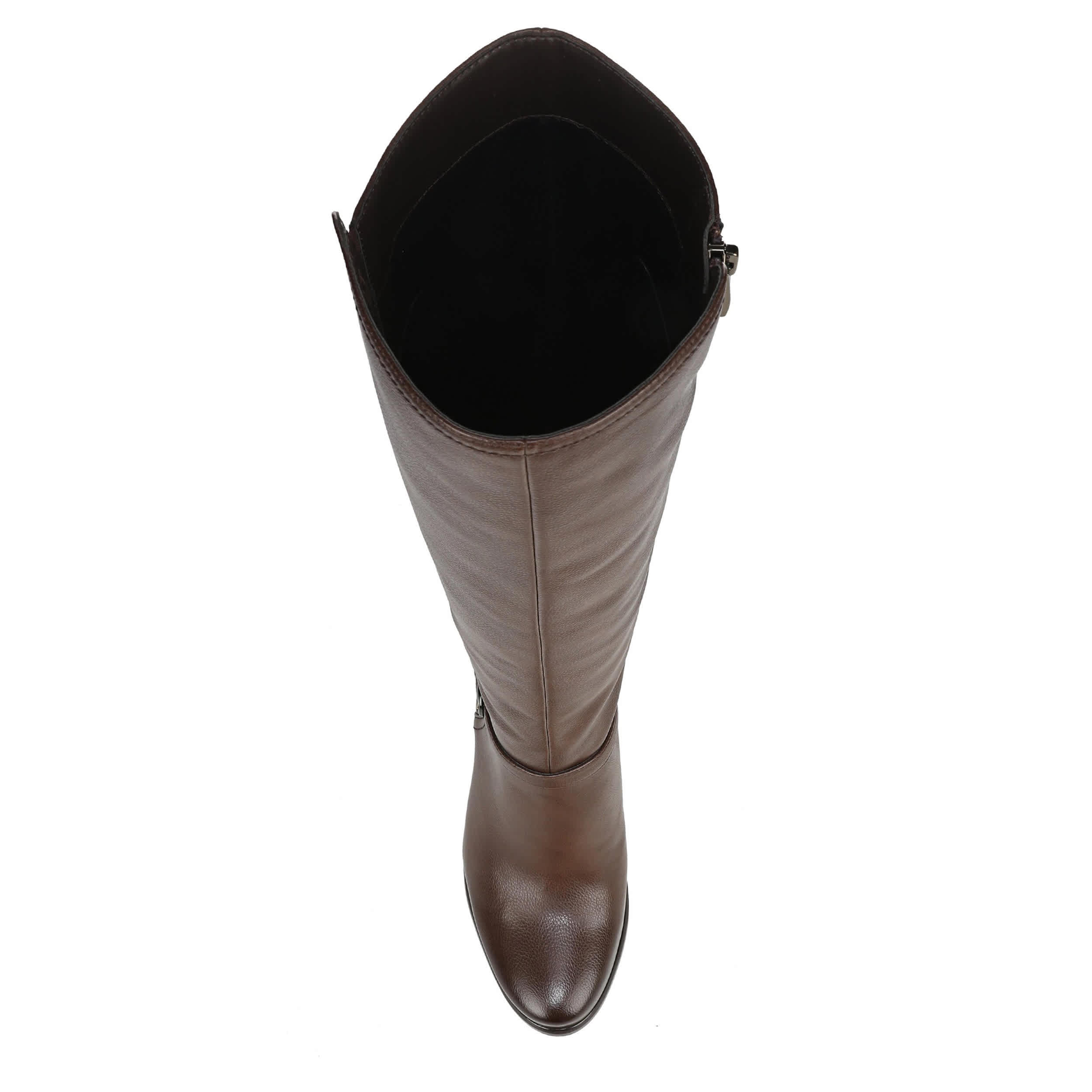 NATURALIZER-WOMENS SASHA TALL BOOT-DARK BROWN & 