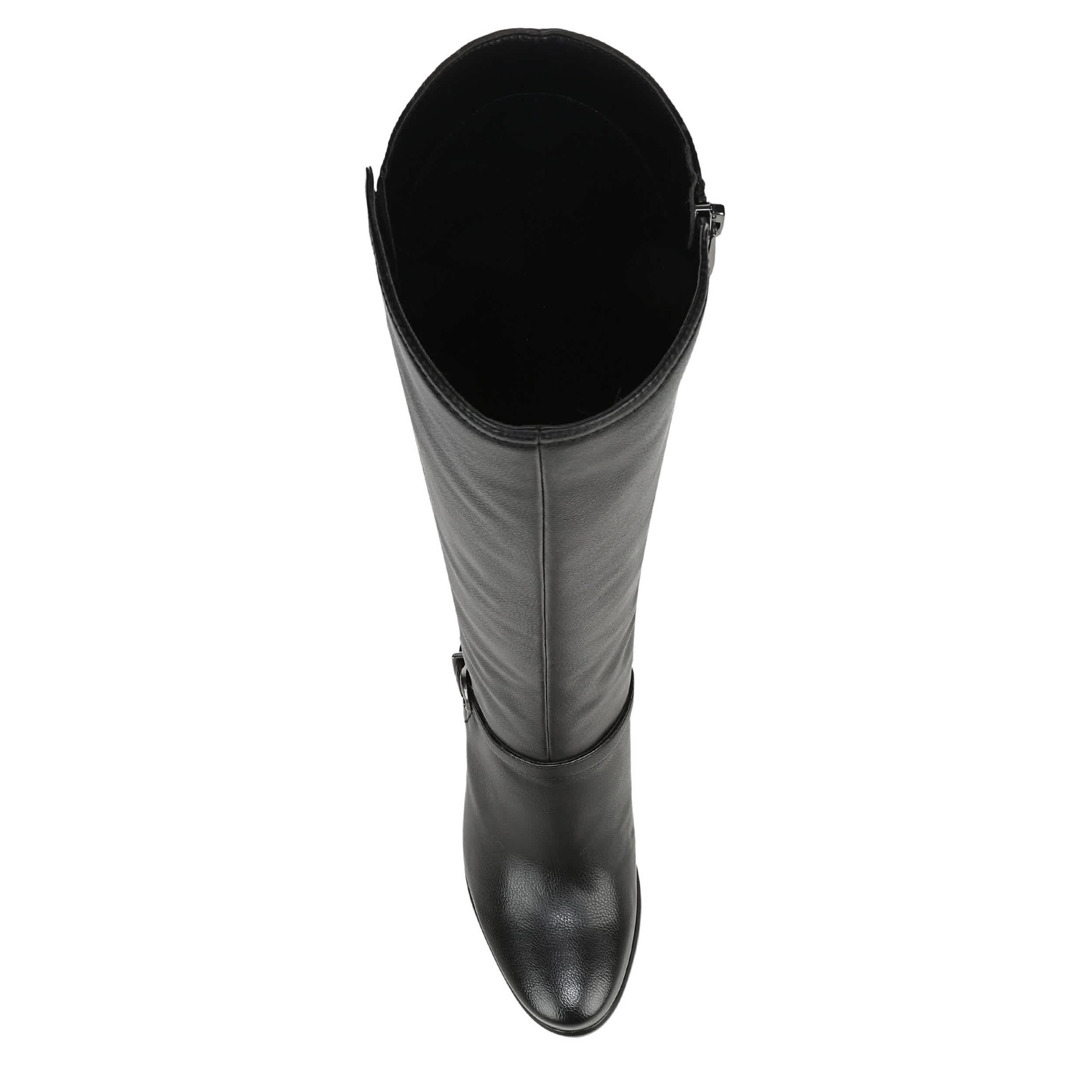 NATURALIZER-WOMENS SASHA TALL WIDE SHAFT BOOT-BLACK & 