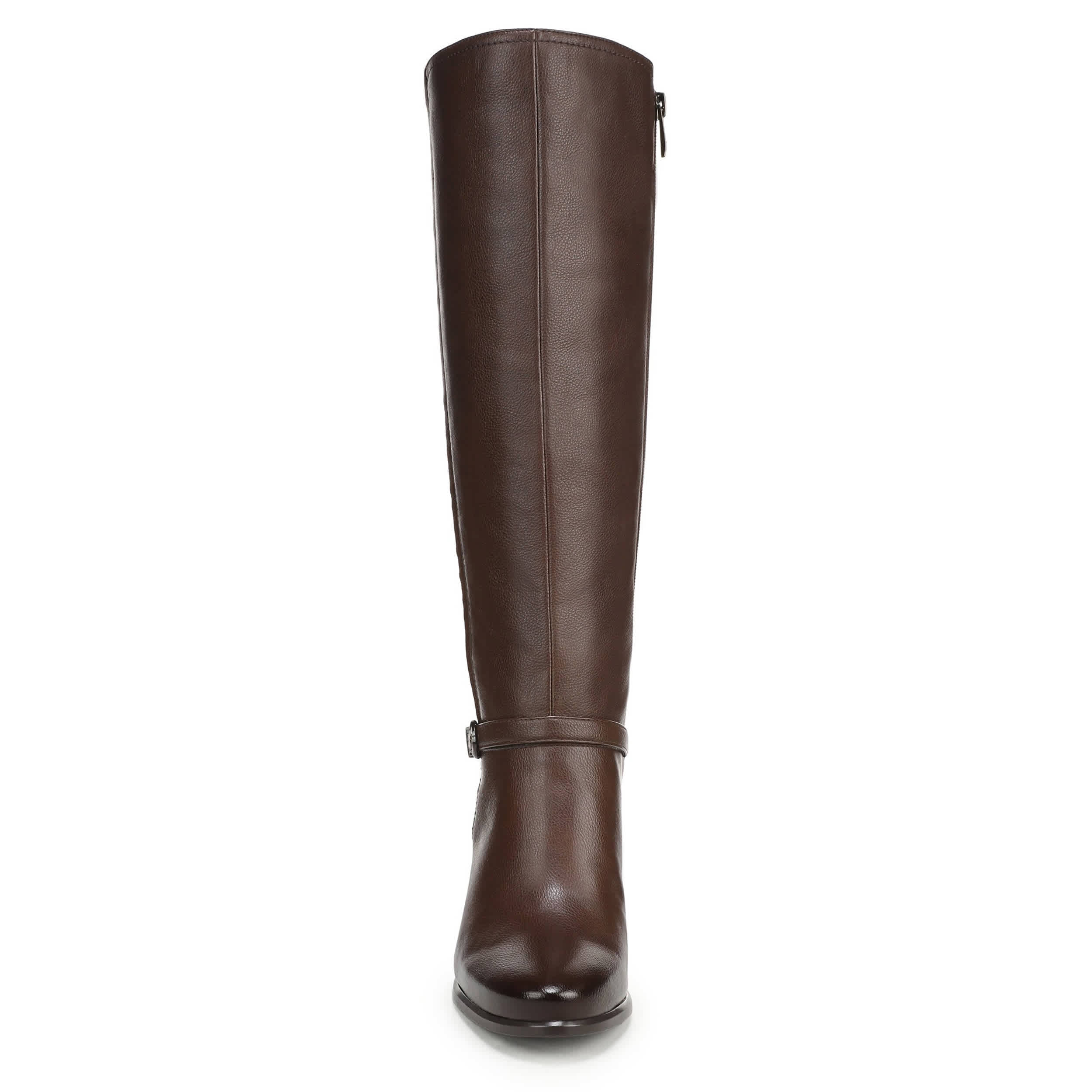 NATURALIZER-WOMENS SASHA TALL WIDE SHAFT BOOT-DARK BROWN & 