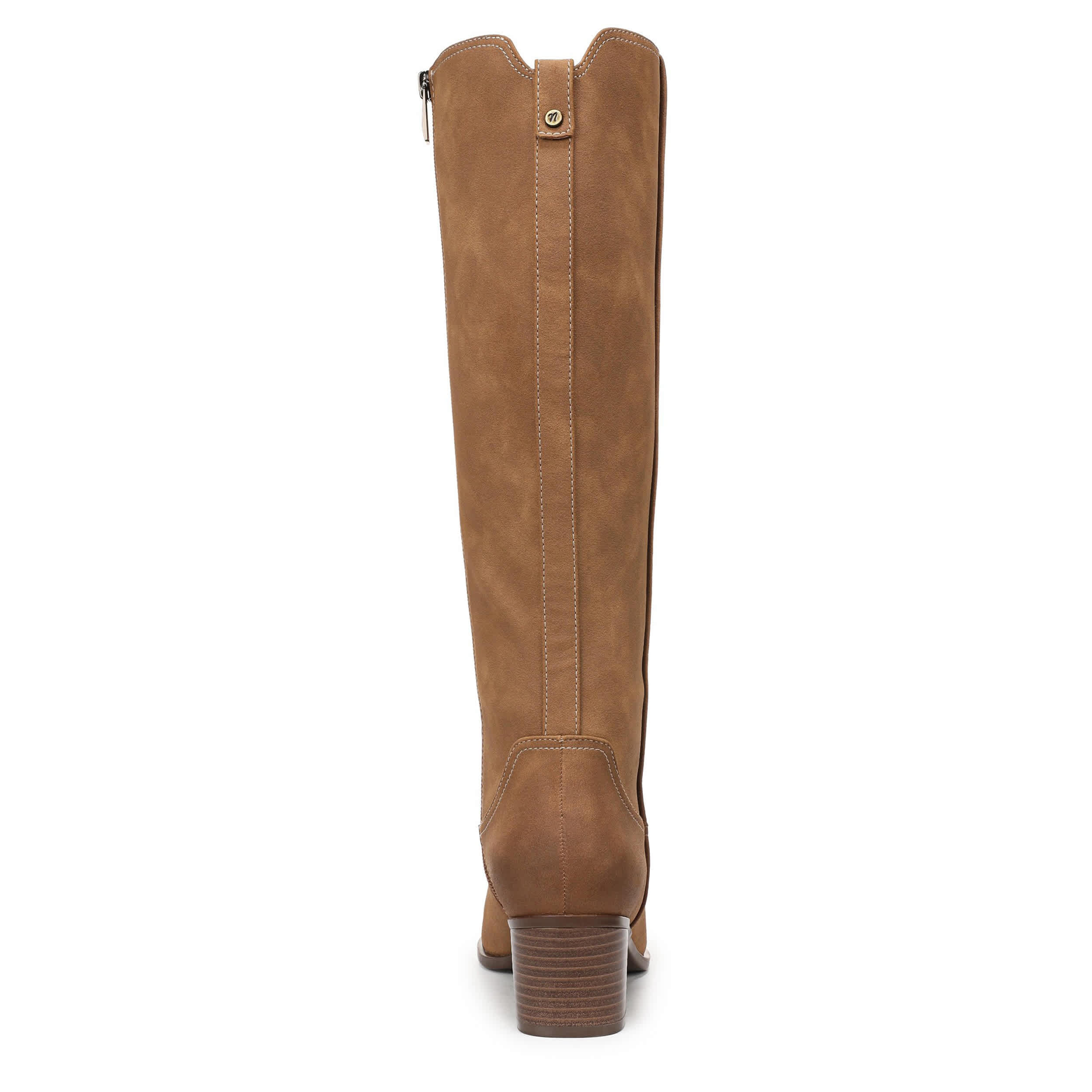 NATURALIZER-WOMENS GOLDEN WIDE CALF BOOT-TAN & 
