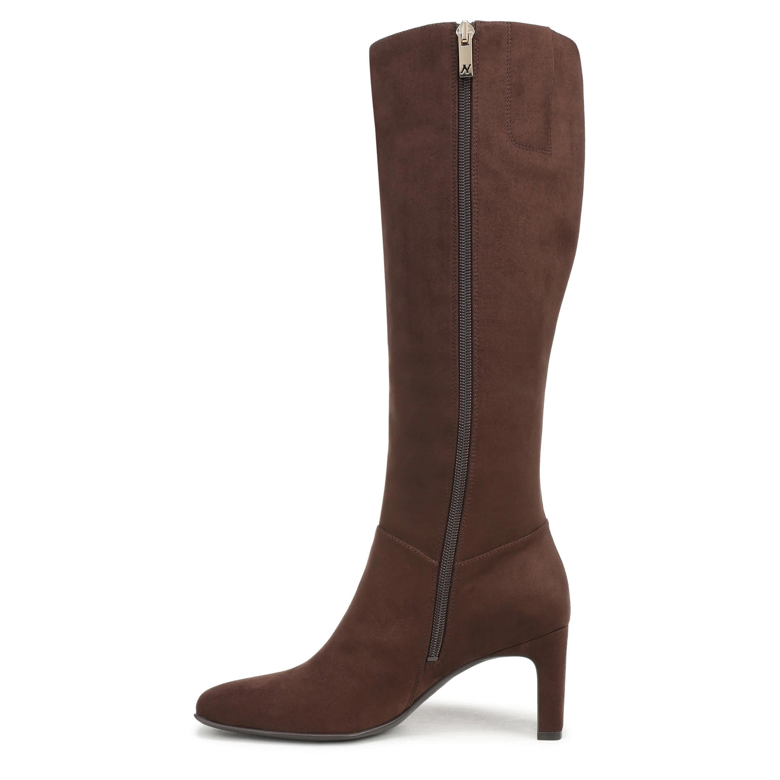 NATURALIZER-WOMENS NONA TALL BOOT-CHOCOLATE & 