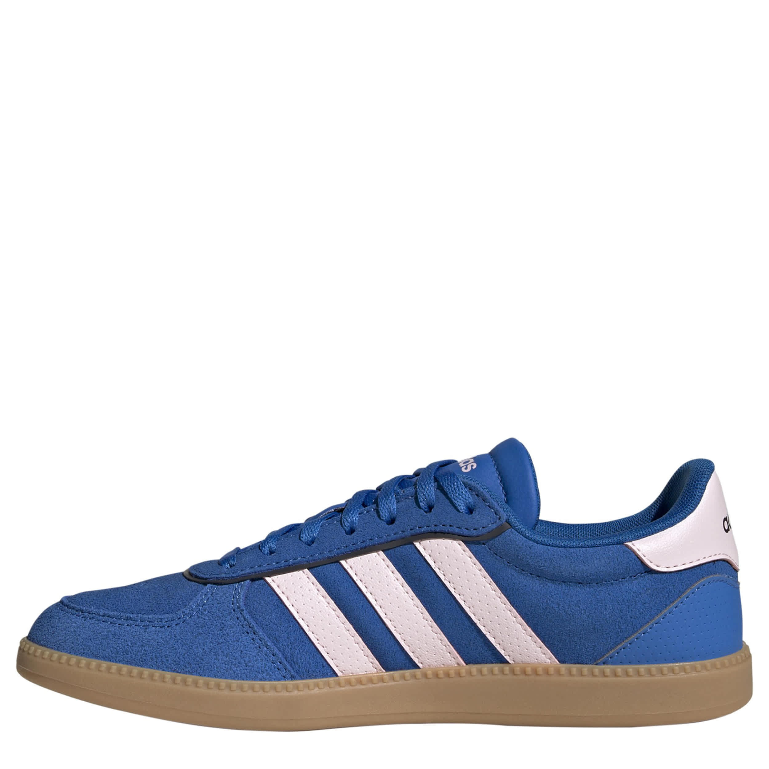 ADIDAS WOMENS BREAKNET SLEEK SNEAKER - BRIGHT BLUE