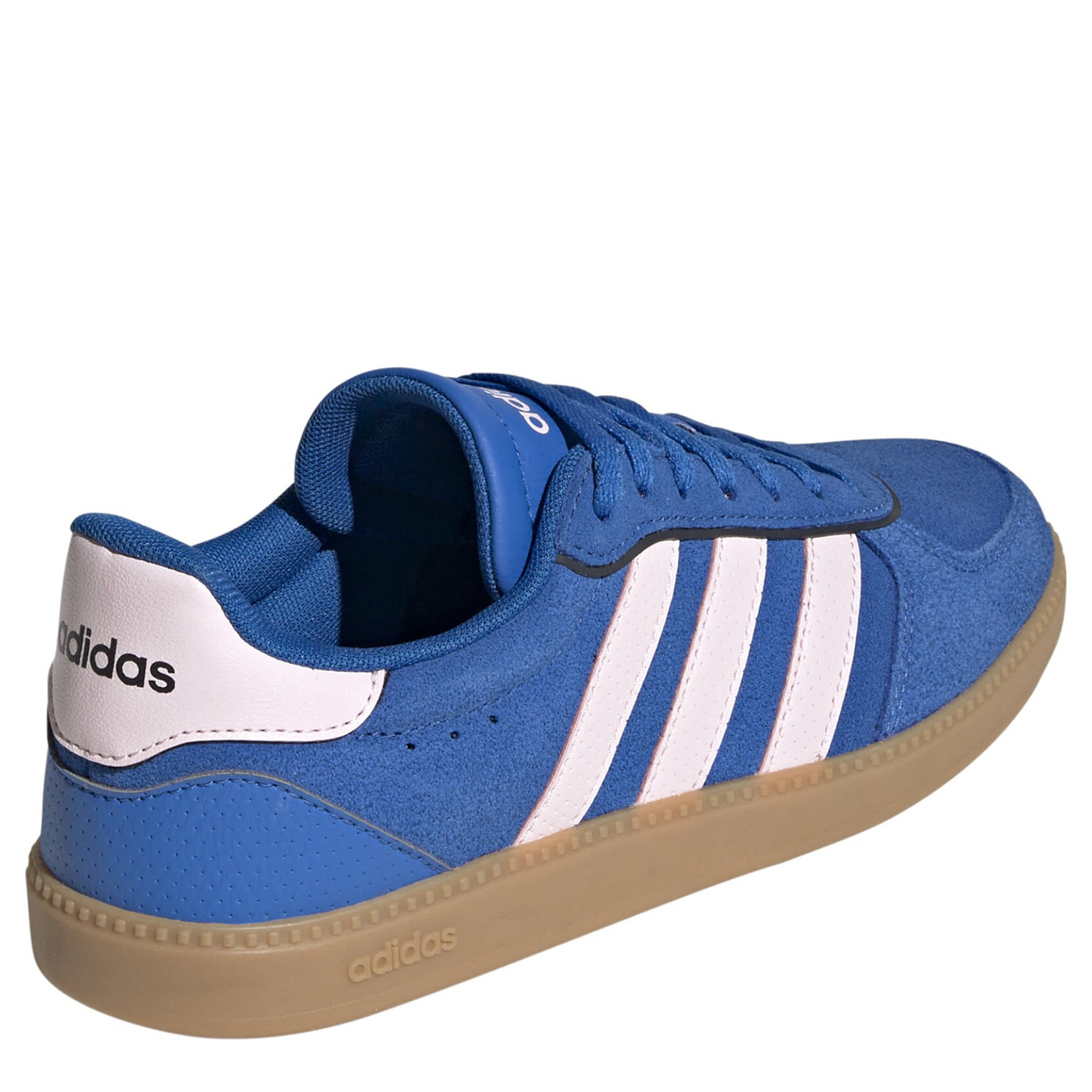 ADIDAS WOMENS BREAKNET SLEEK SNEAKER - BRIGHT BLUE
