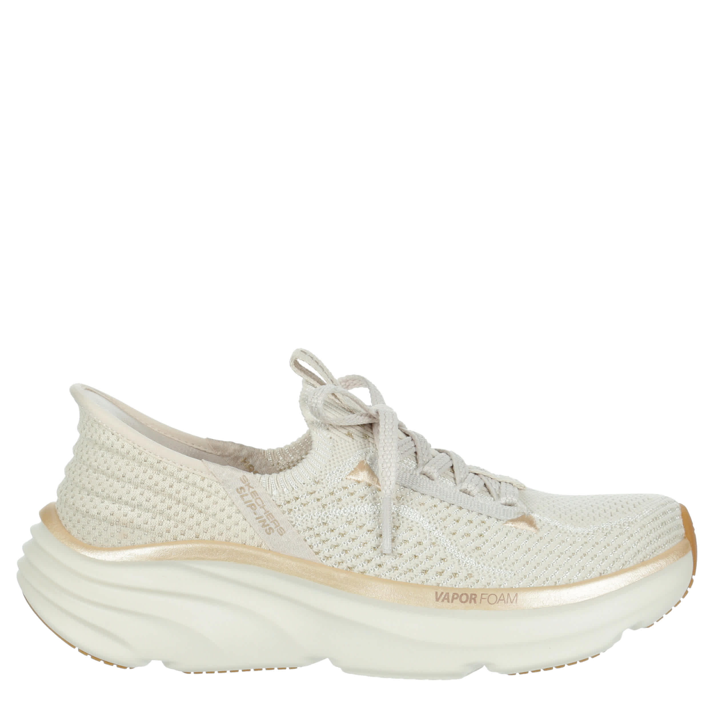 (取寄) スケッチャーズ レディース デラックス ヴェイパー ハンズ フリー スリップ-インス SKECHERS women D'Lux Vapor Hands Free Slip-INS Light Grey Multi Natural Skechers Womens Slip-ins D'lux Vapor Running Shoe | Rack