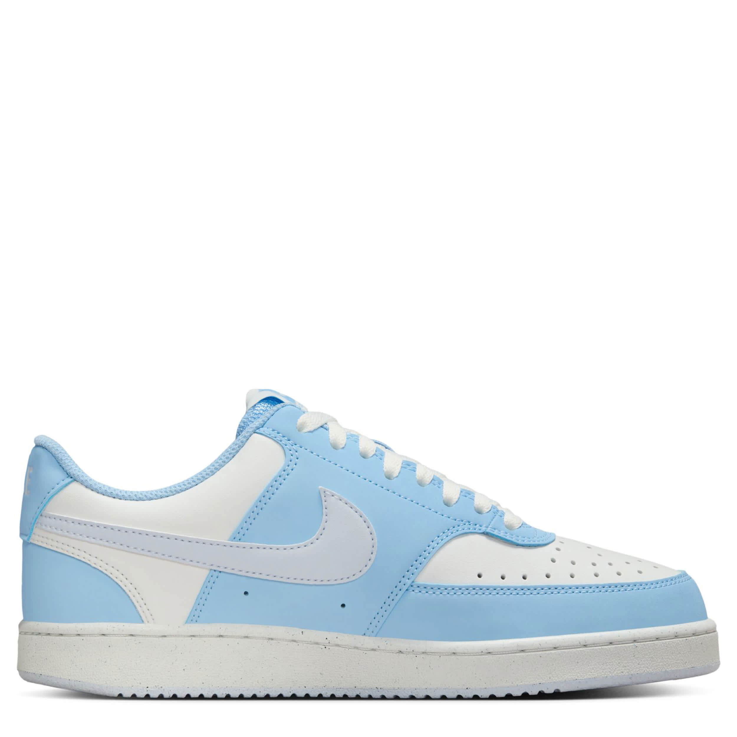 NIKE WOMENS COURT VISION LOW SNEAKER - LIGHT BLUE