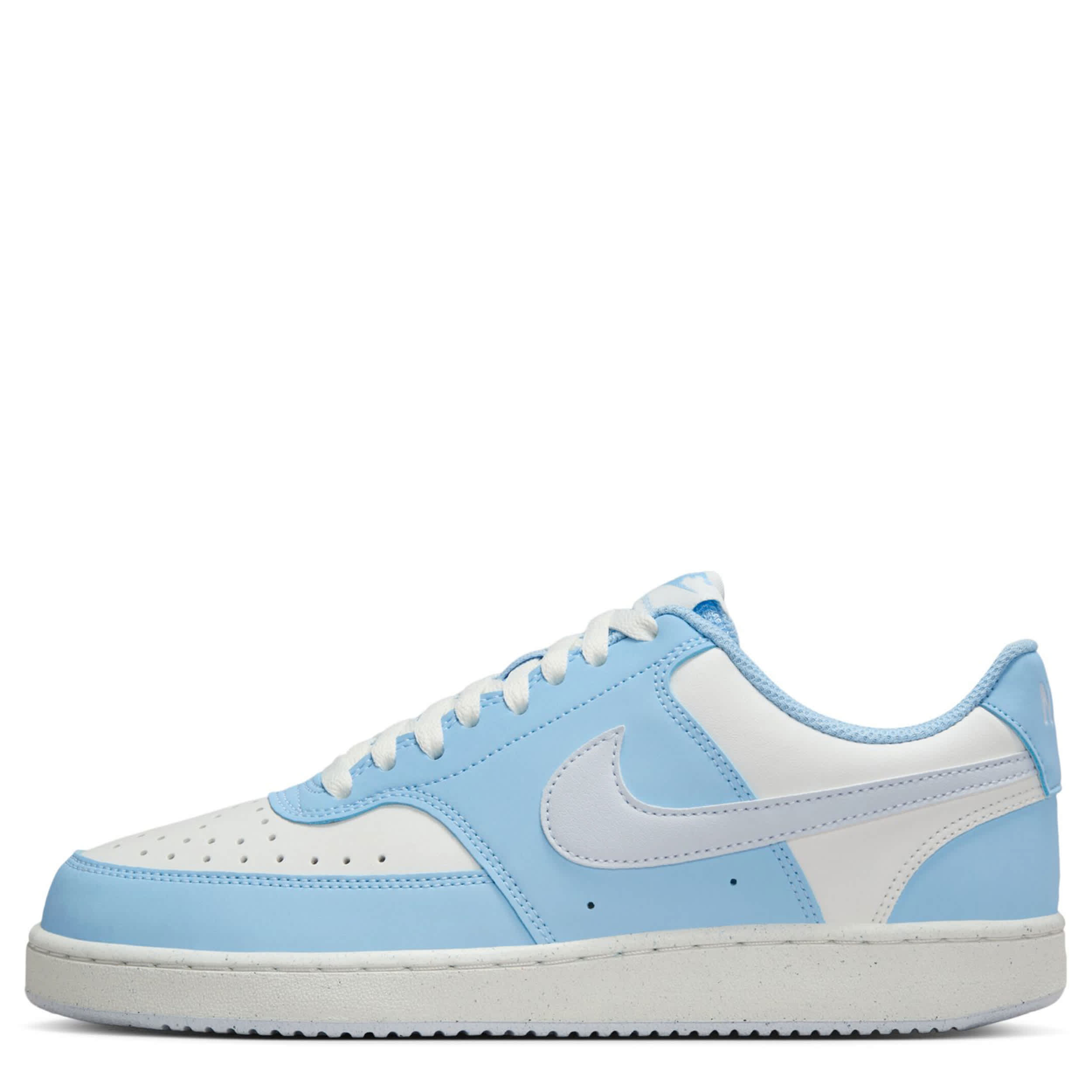 NIKE WOMENS COURT VISION LOW SNEAKER - LIGHT BLUE