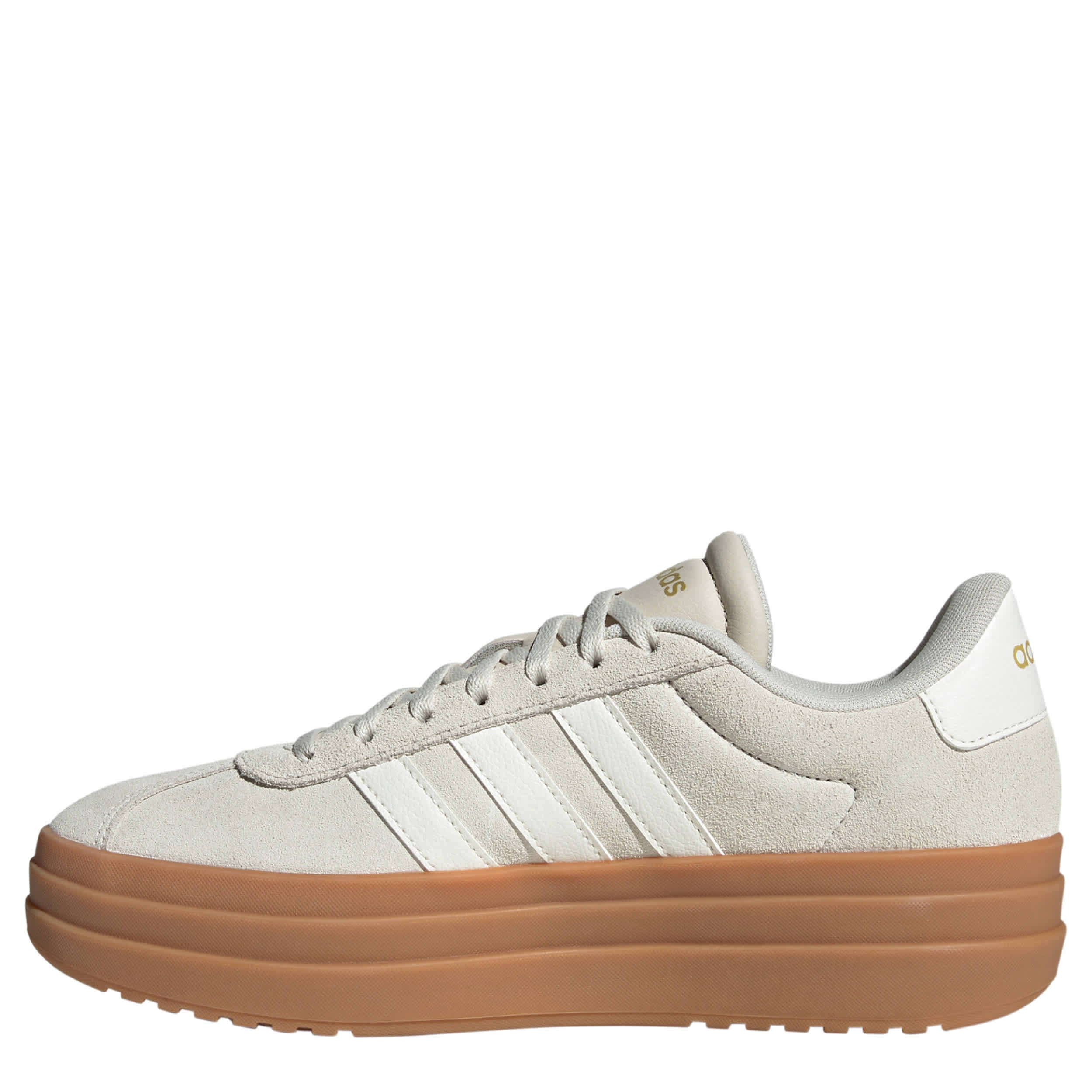ADIDAS WOMENS VL COURT BOLD SNEAKER - BEIGE