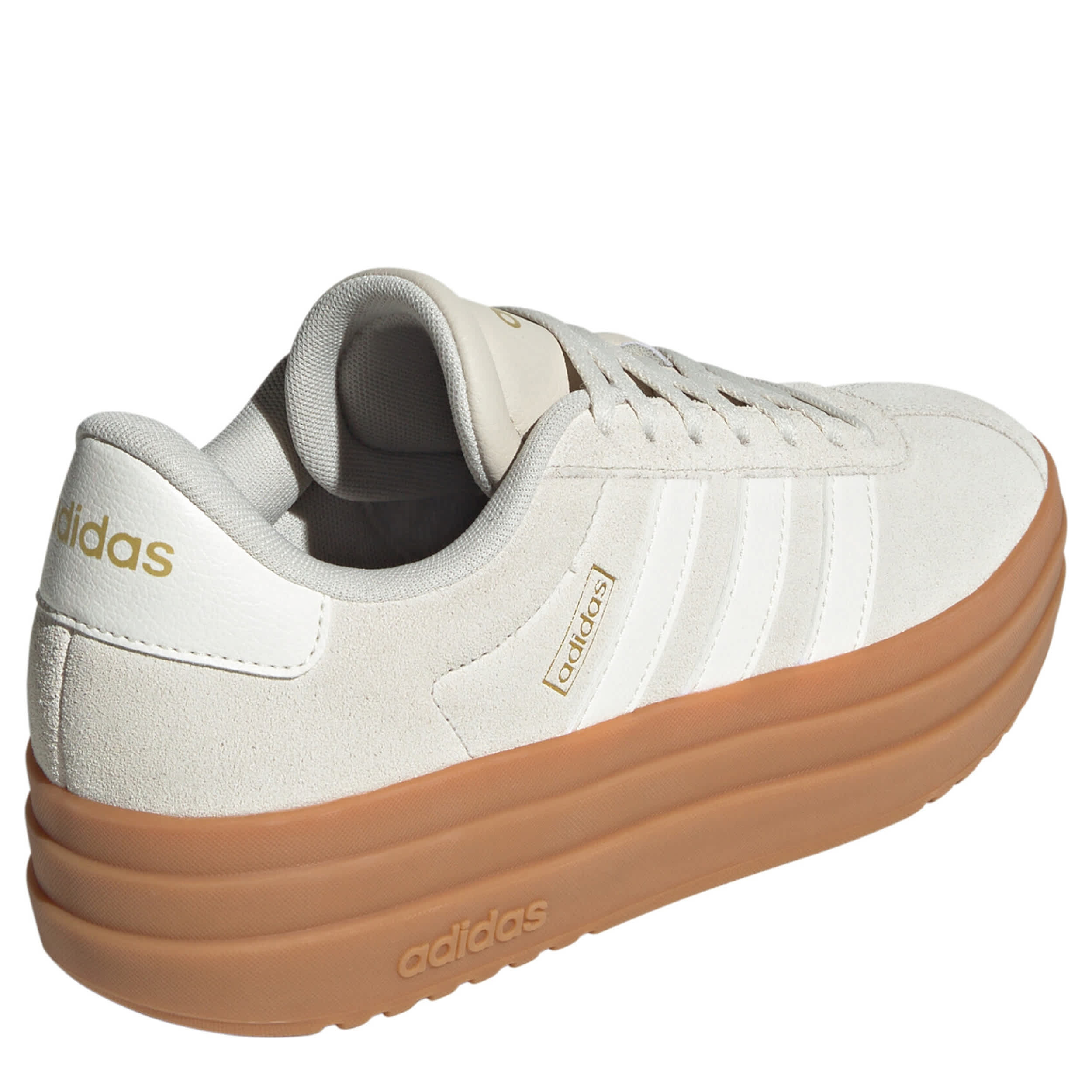 ADIDAS WOMENS VL COURT BOLD SNEAKER - BEIGE