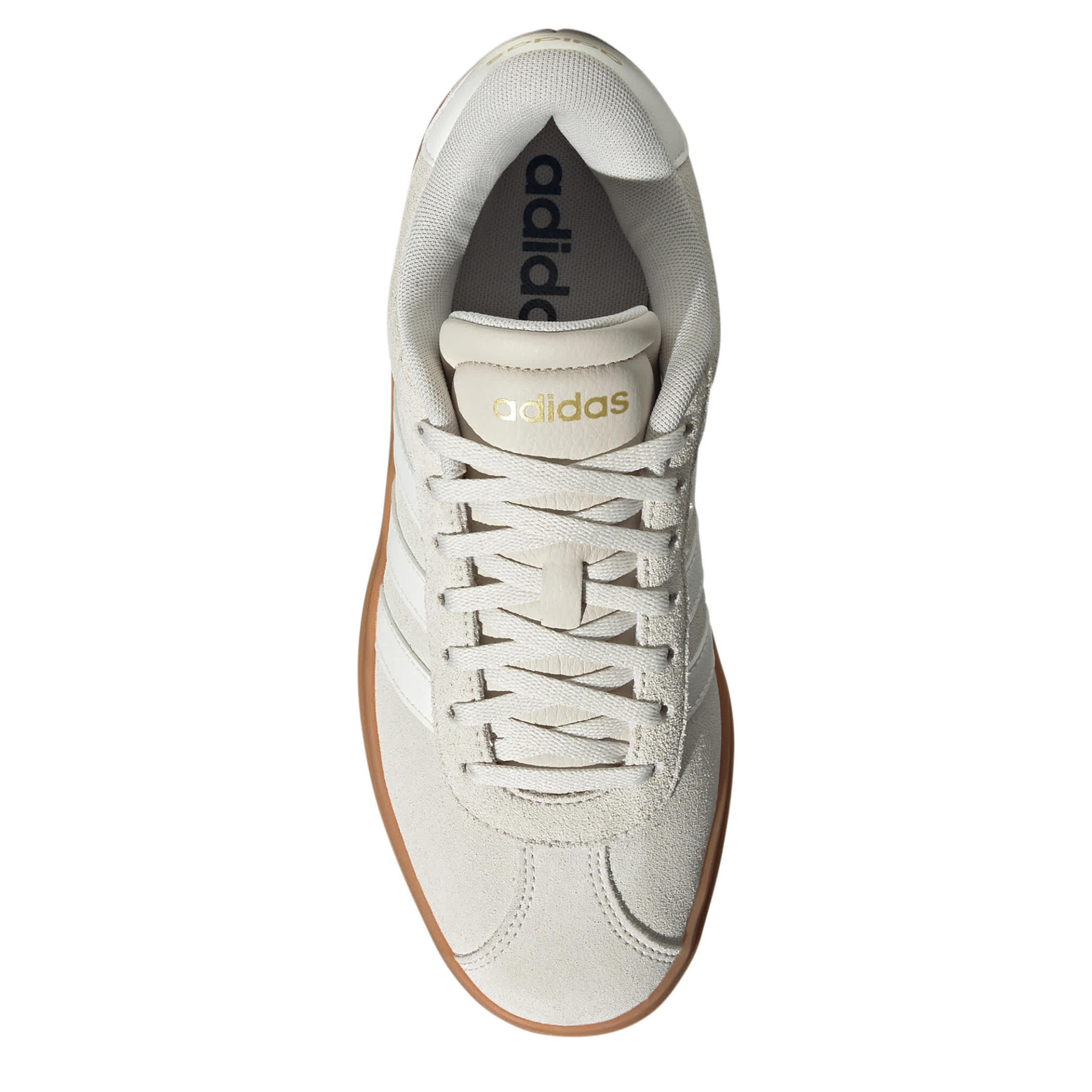 ADIDAS WOMENS VL COURT BOLD SNEAKER - BEIGE