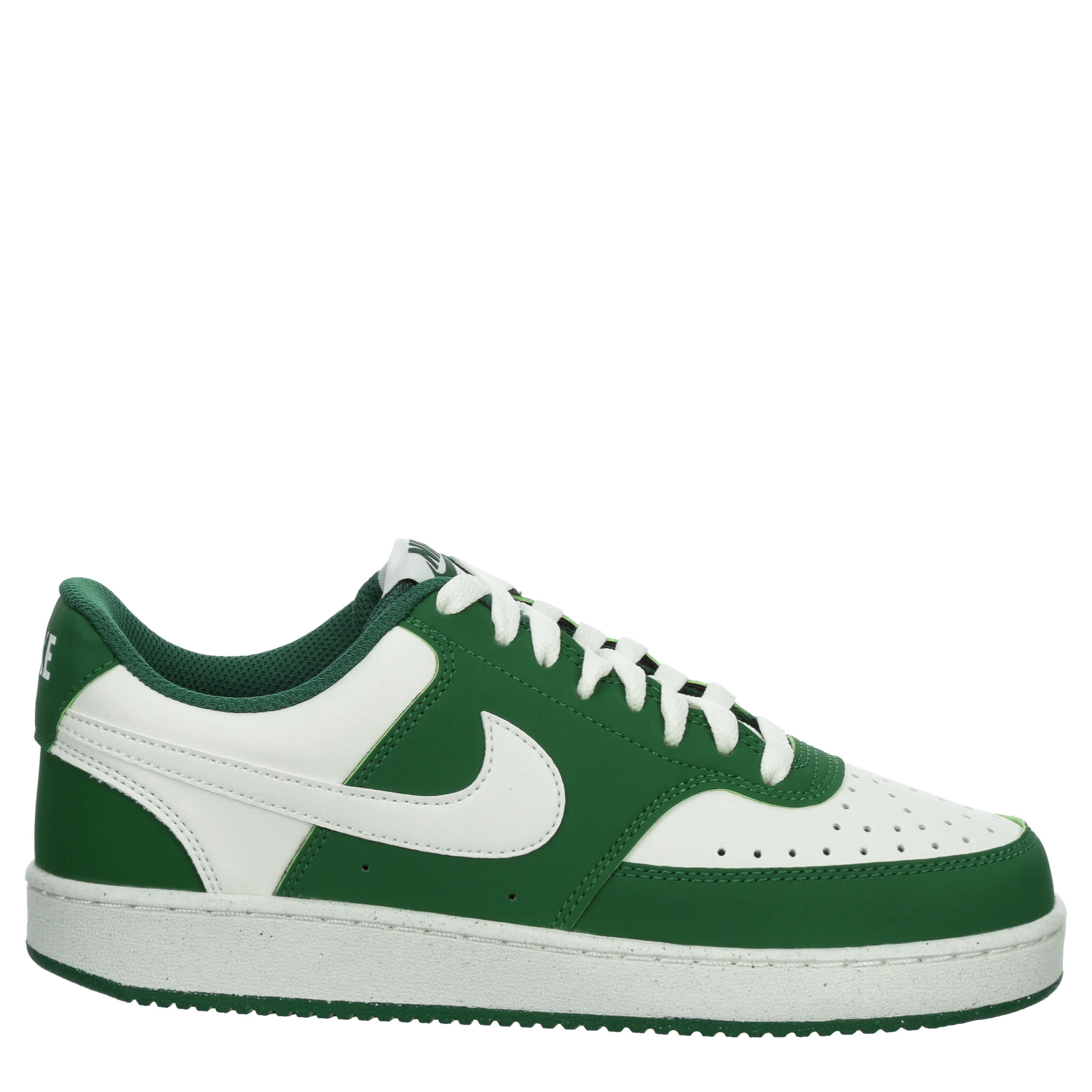 NIKE WOMENS COURT VISION LOW SNEAKER - DARK GREEN