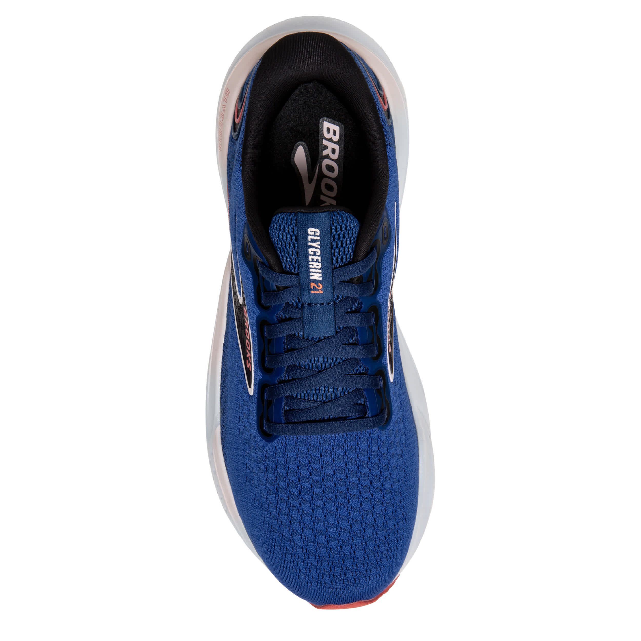 BROOKS WOMENS GLYCERIN 21 RUNNING SHOE - BLUE