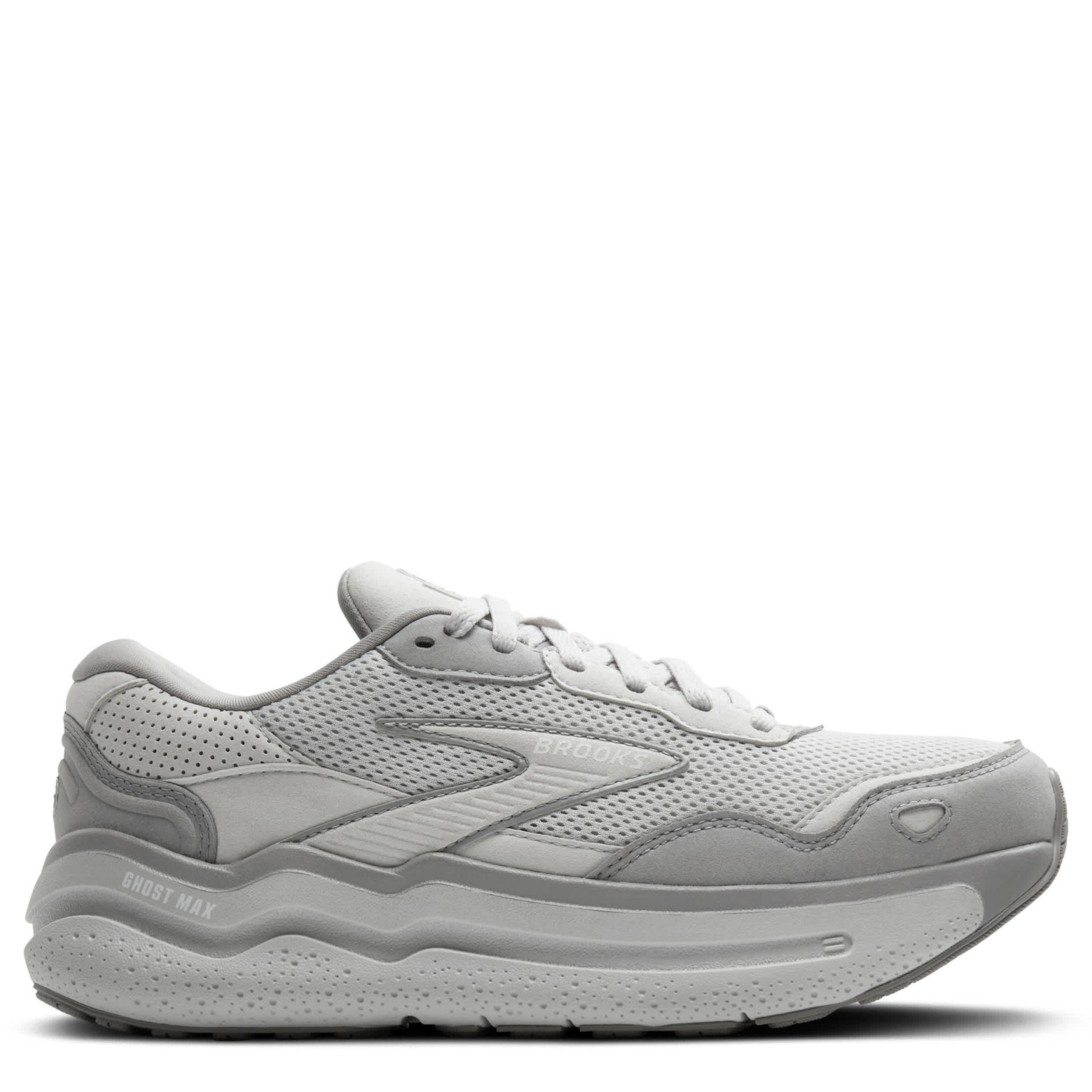 BROOKS-WOMENS GHOST MAX SE RUNNING SHOE-GREY & 