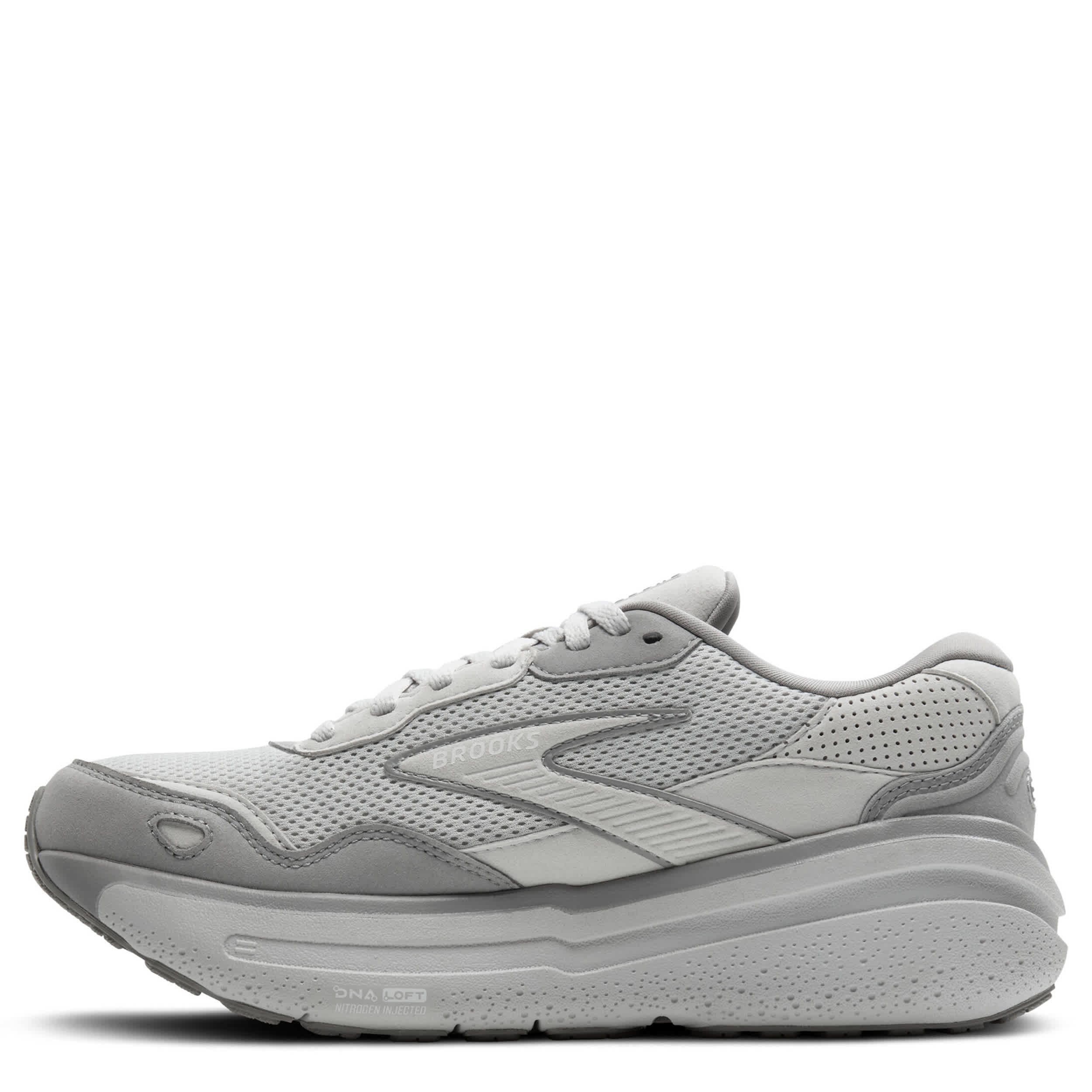 BROOKS-WOMENS GHOST MAX SE RUNNING SHOE-GREY & 