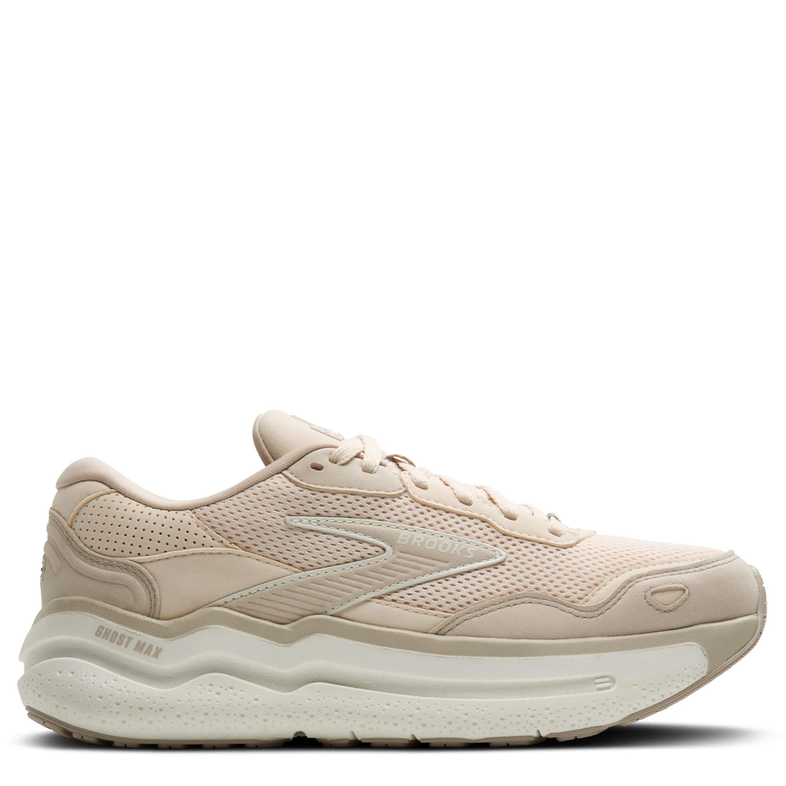 BROOKS-WOMENS GHOST MAX SE RUNNING SHOE-PEACH & OFF WHITE
