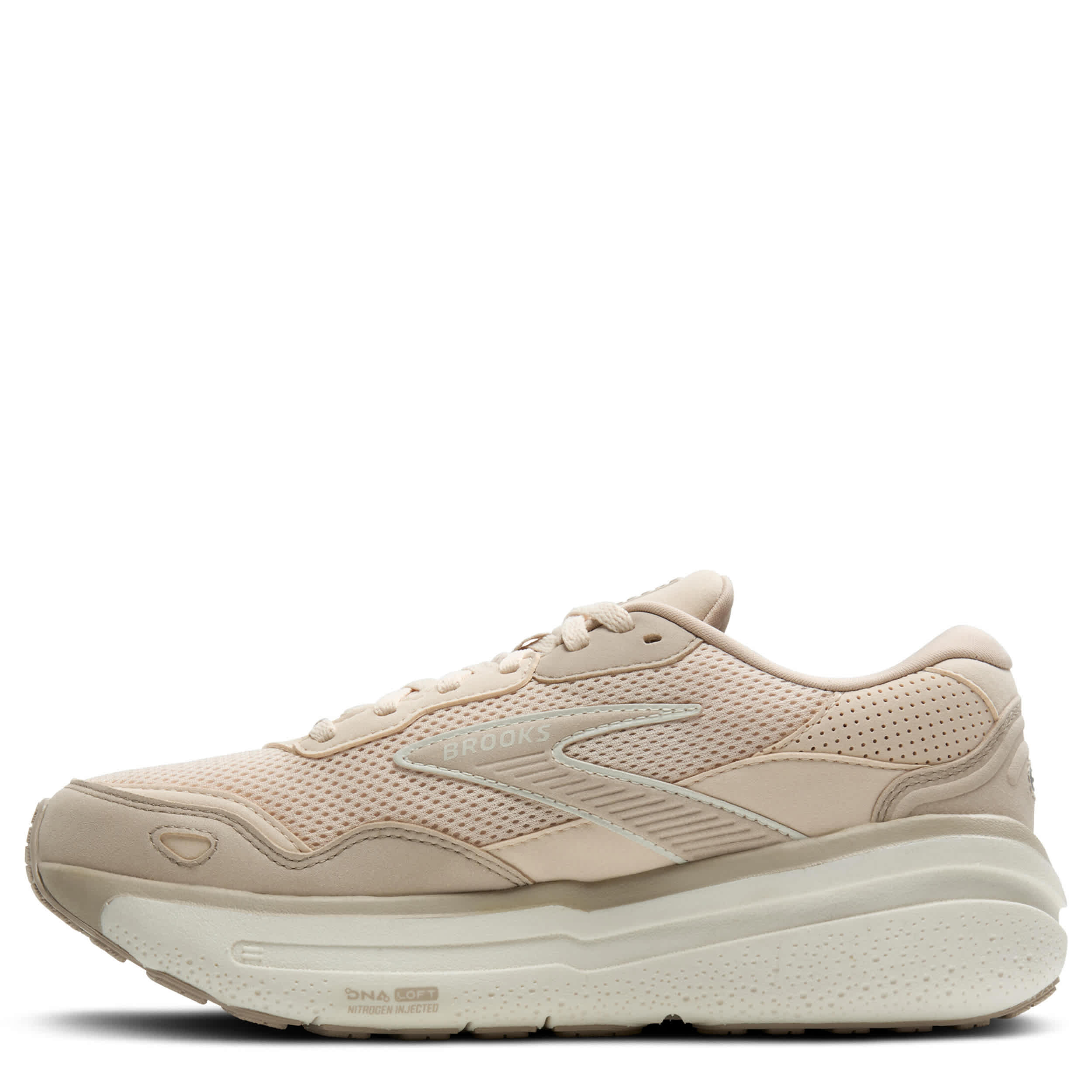 BROOKS-WOMENS GHOST MAX SE RUNNING SHOE-PEACH & OFF WHITE