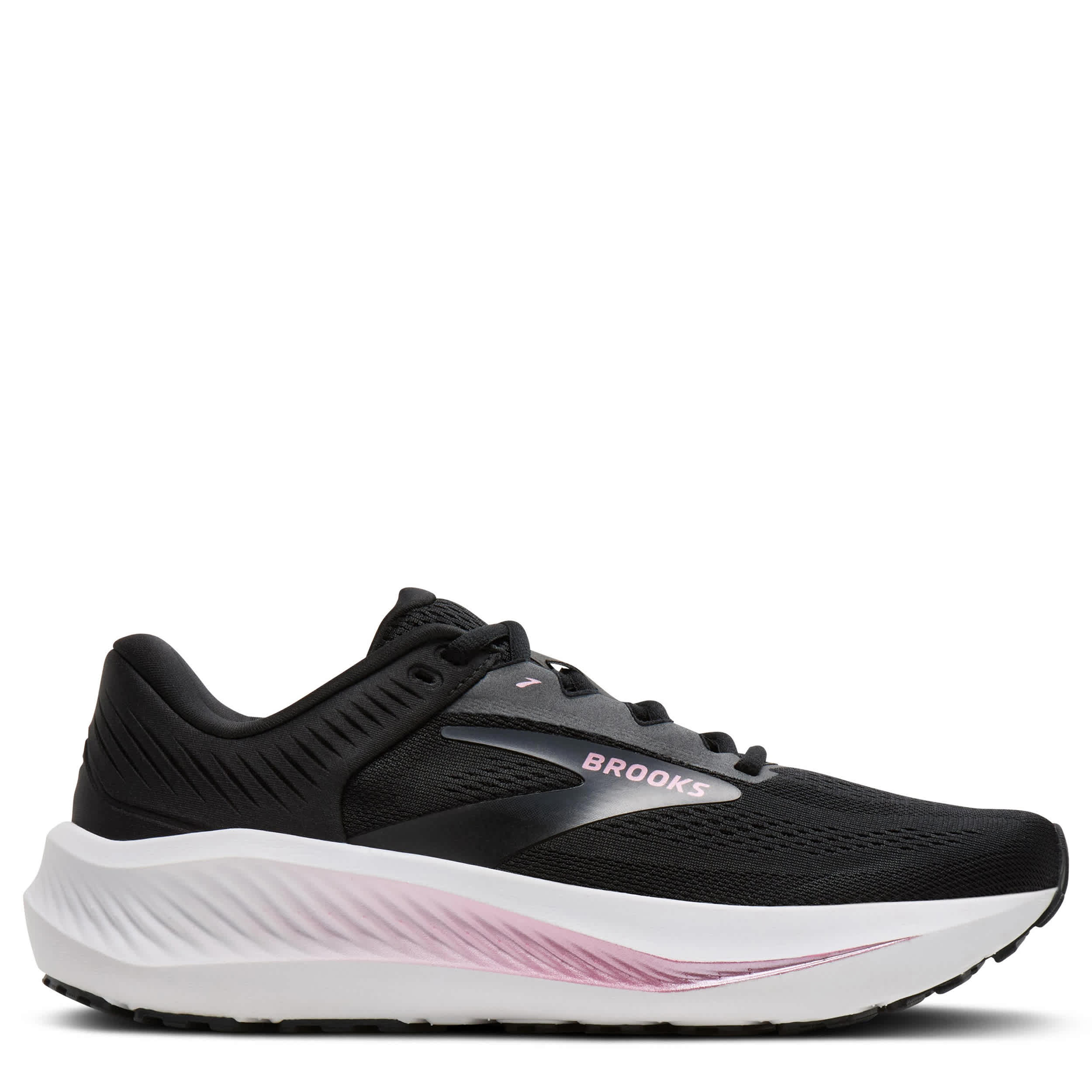 BROOKS-WOMENS ANTHEM 8 RUNNING SHOE-BLACK & PALE PINK