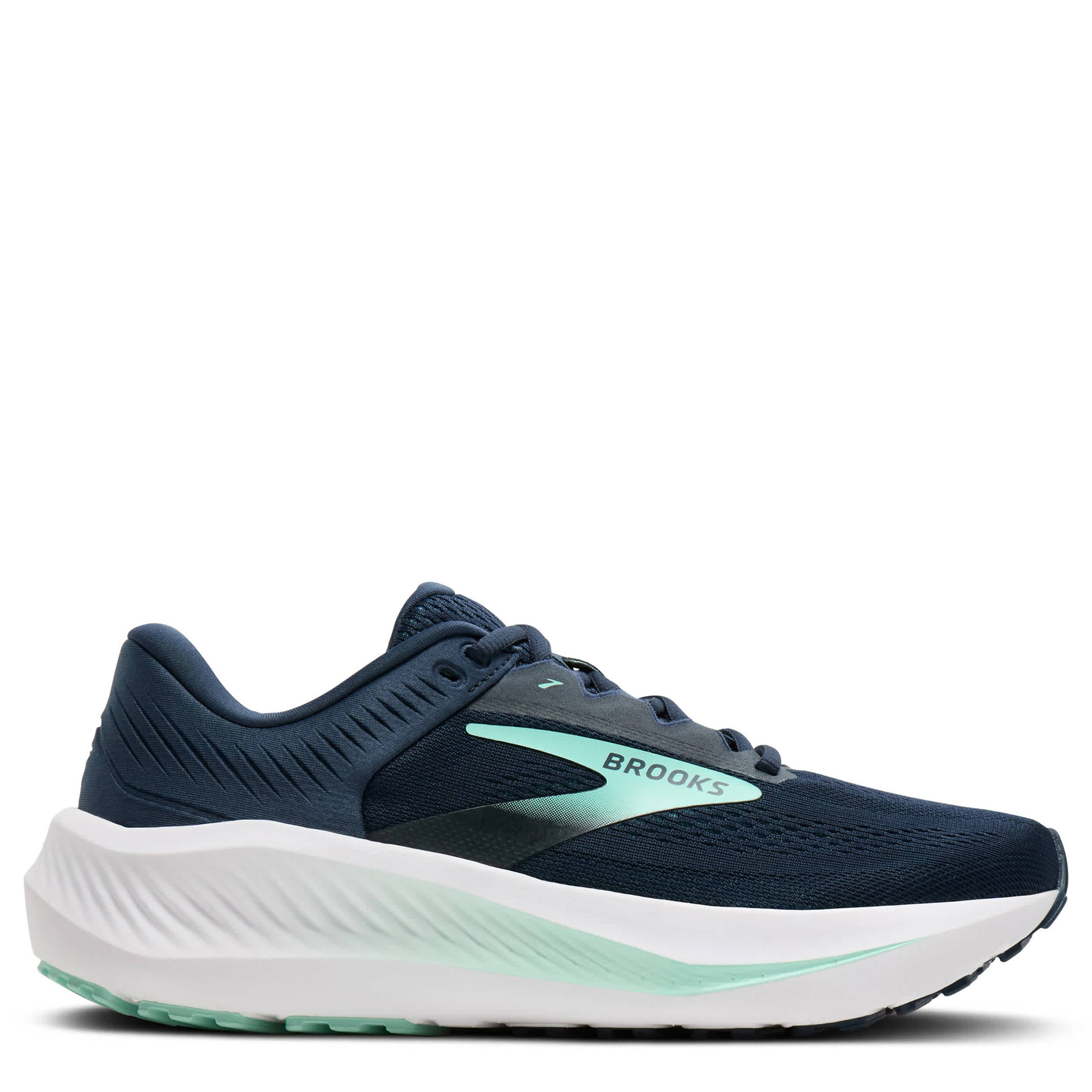 BROOKS-WOMENS ANTHEM 8 RUNNING SHOE-DARK BLUE & PALE GREEN