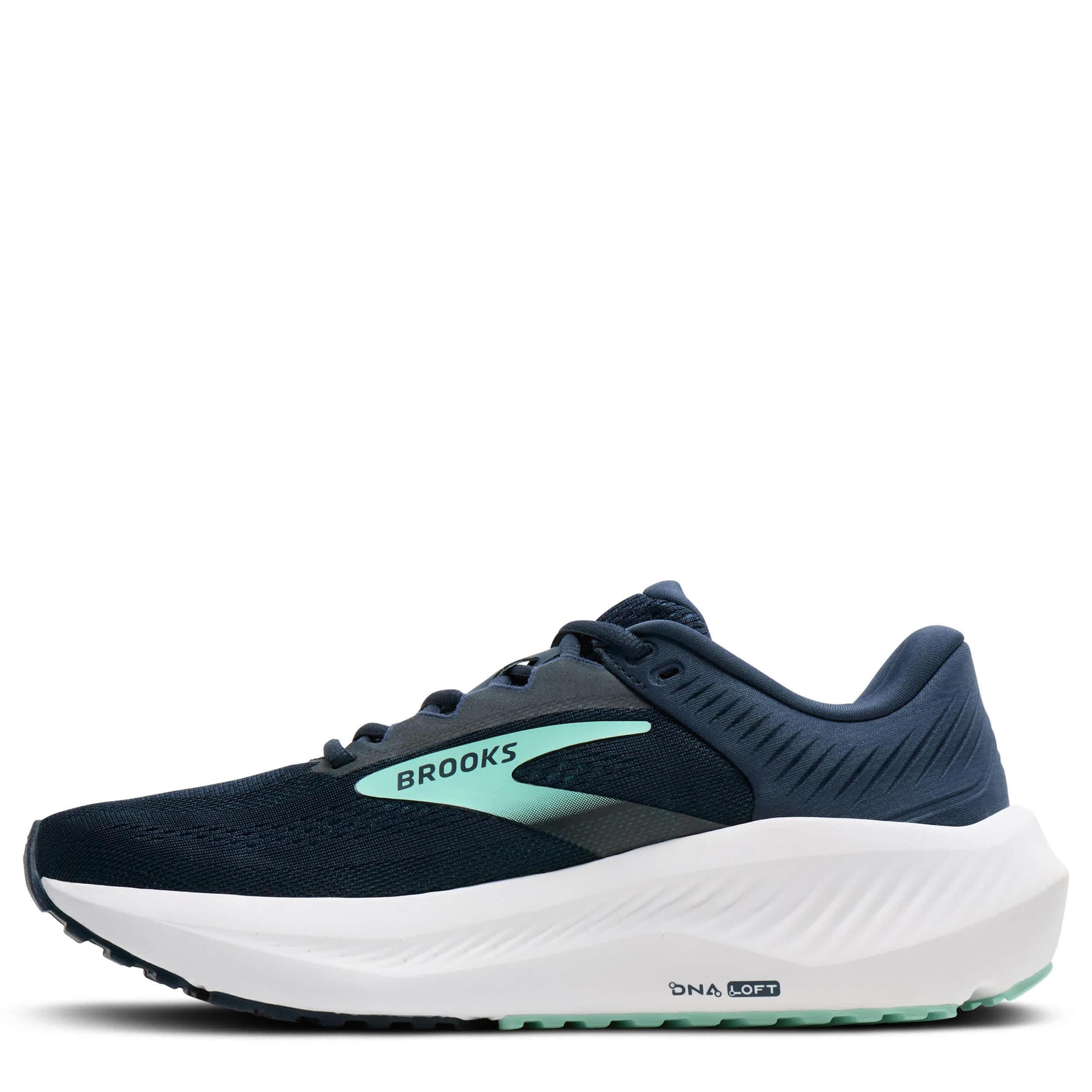 BROOKS-WOMENS ANTHEM 8 RUNNING SHOE-DARK BLUE & PALE GREEN