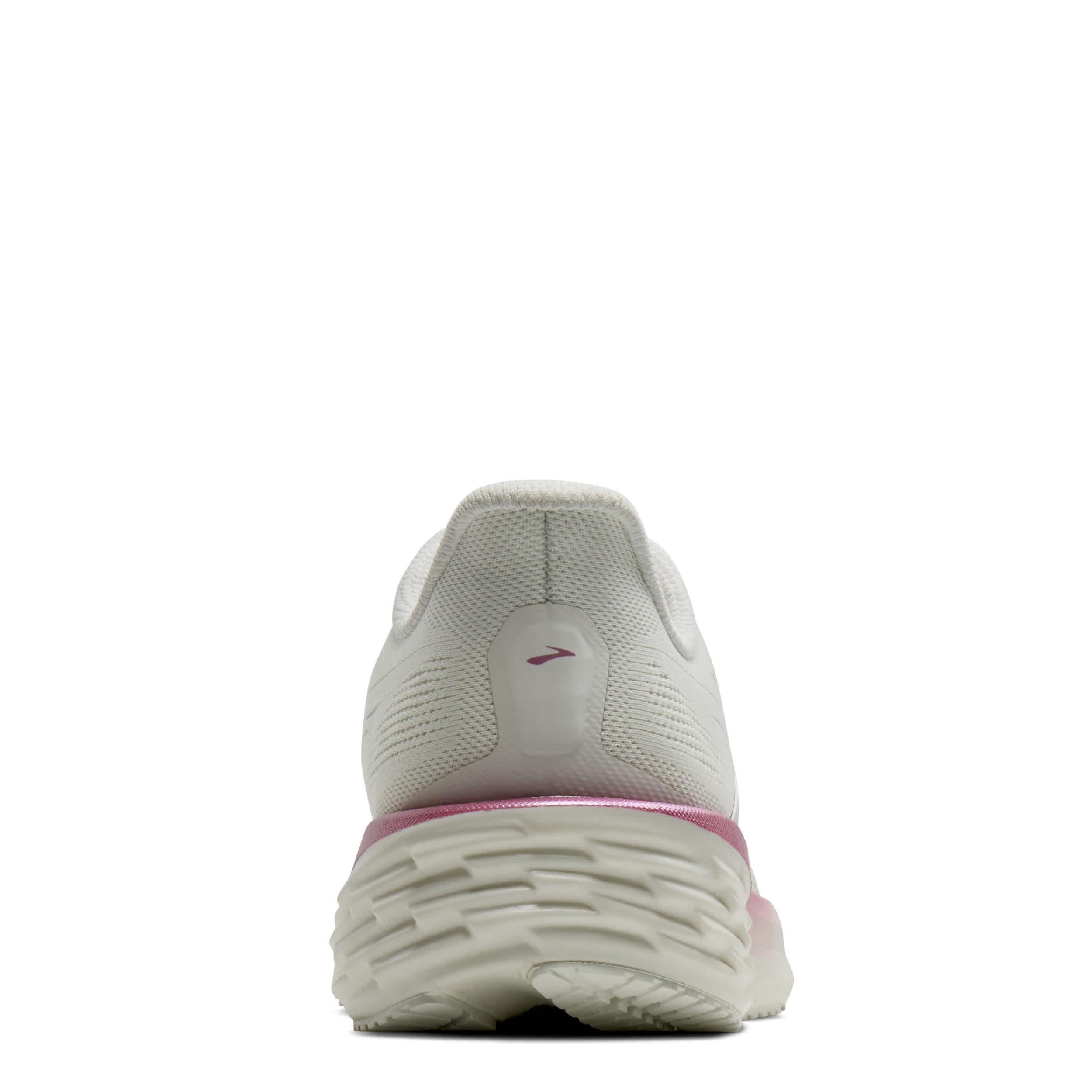BROOKS-WOMENS LAUNCH 12 RUNNING SHOE-OFF WHITE & PINK