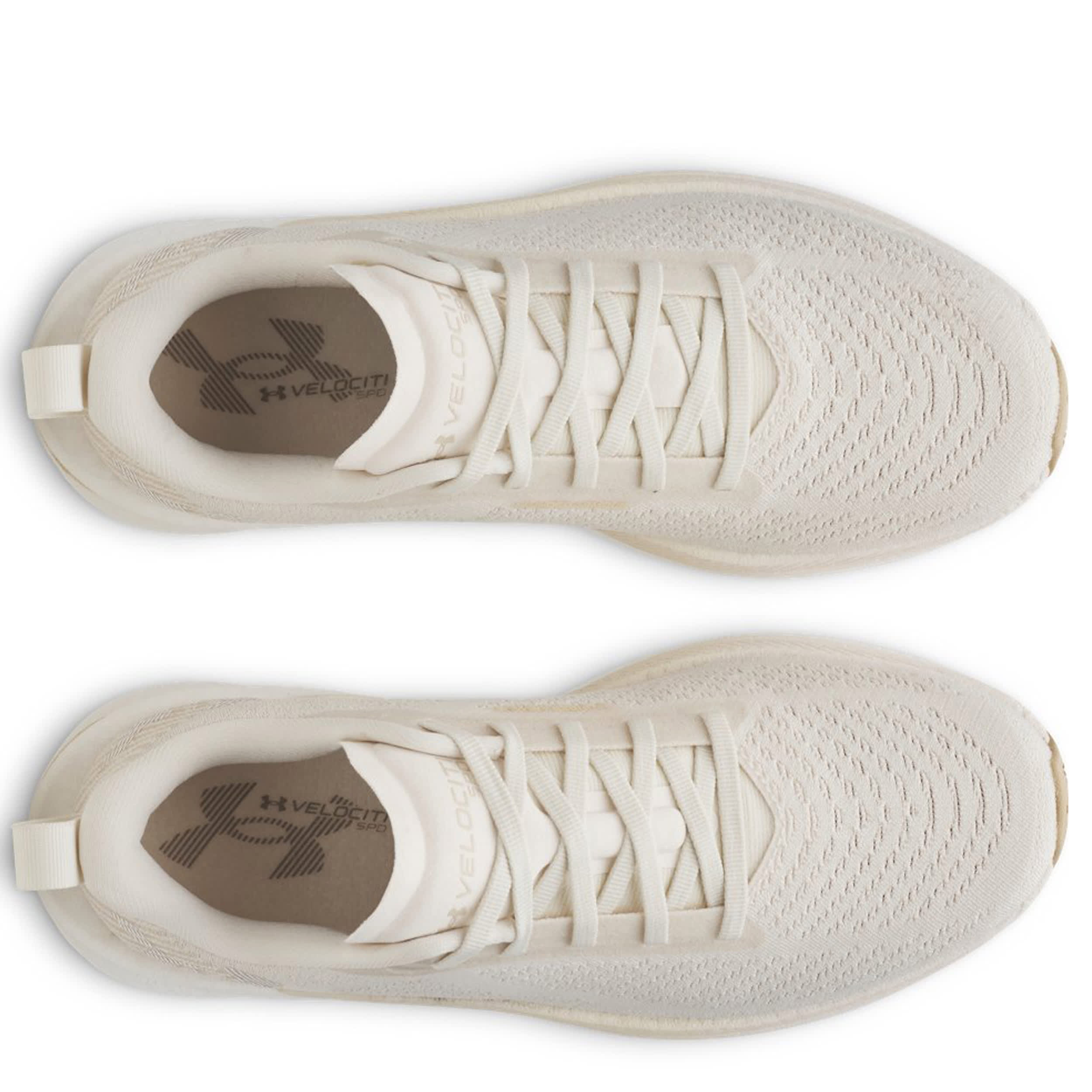 UNDER ARMOUR-WOMENS VELOCITI SPD RUNNING SHOE-OFF WHITE & WHITE