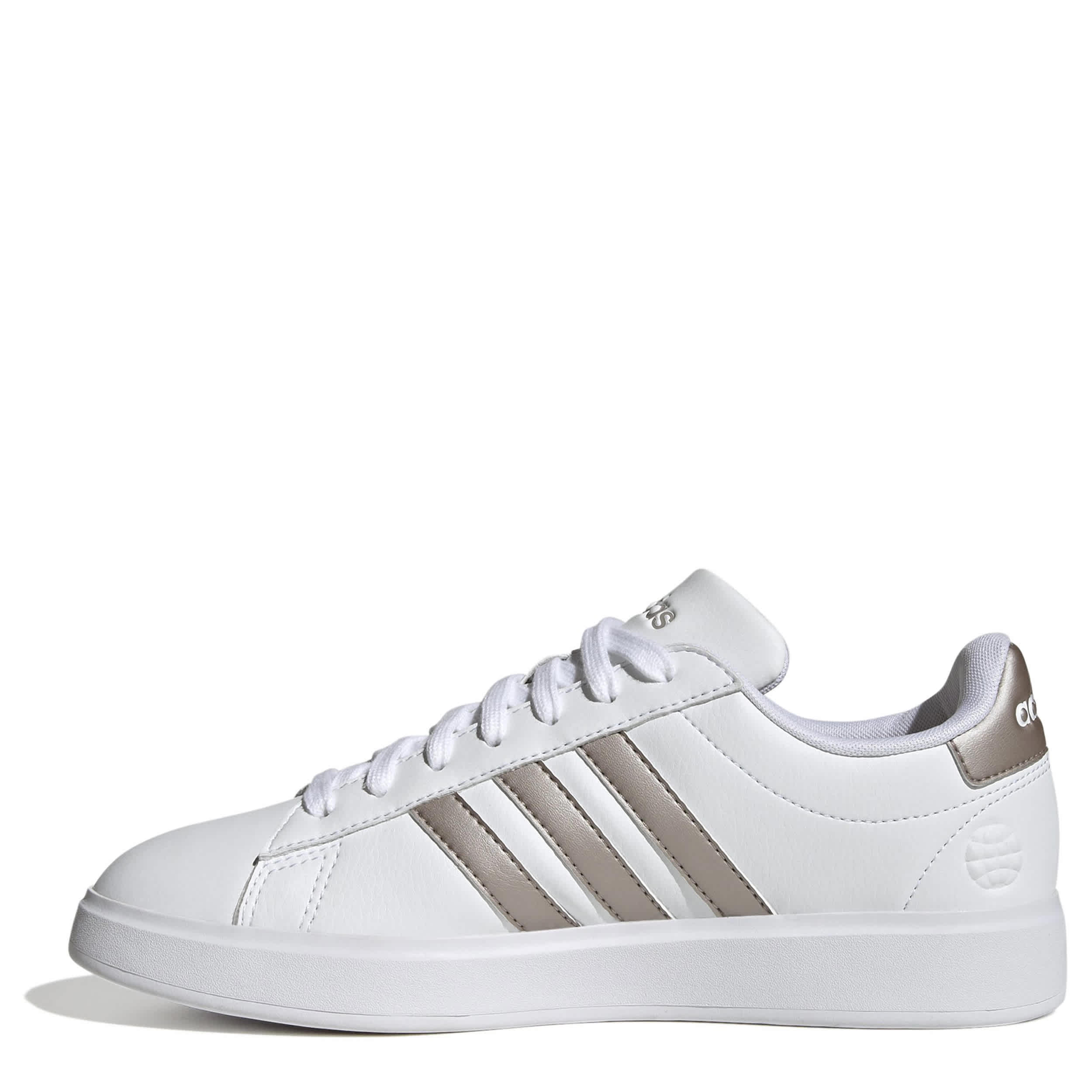 ADIDAS-WOMENS GRAND COURT 2.0 SNEAKER-WHITE & GREY