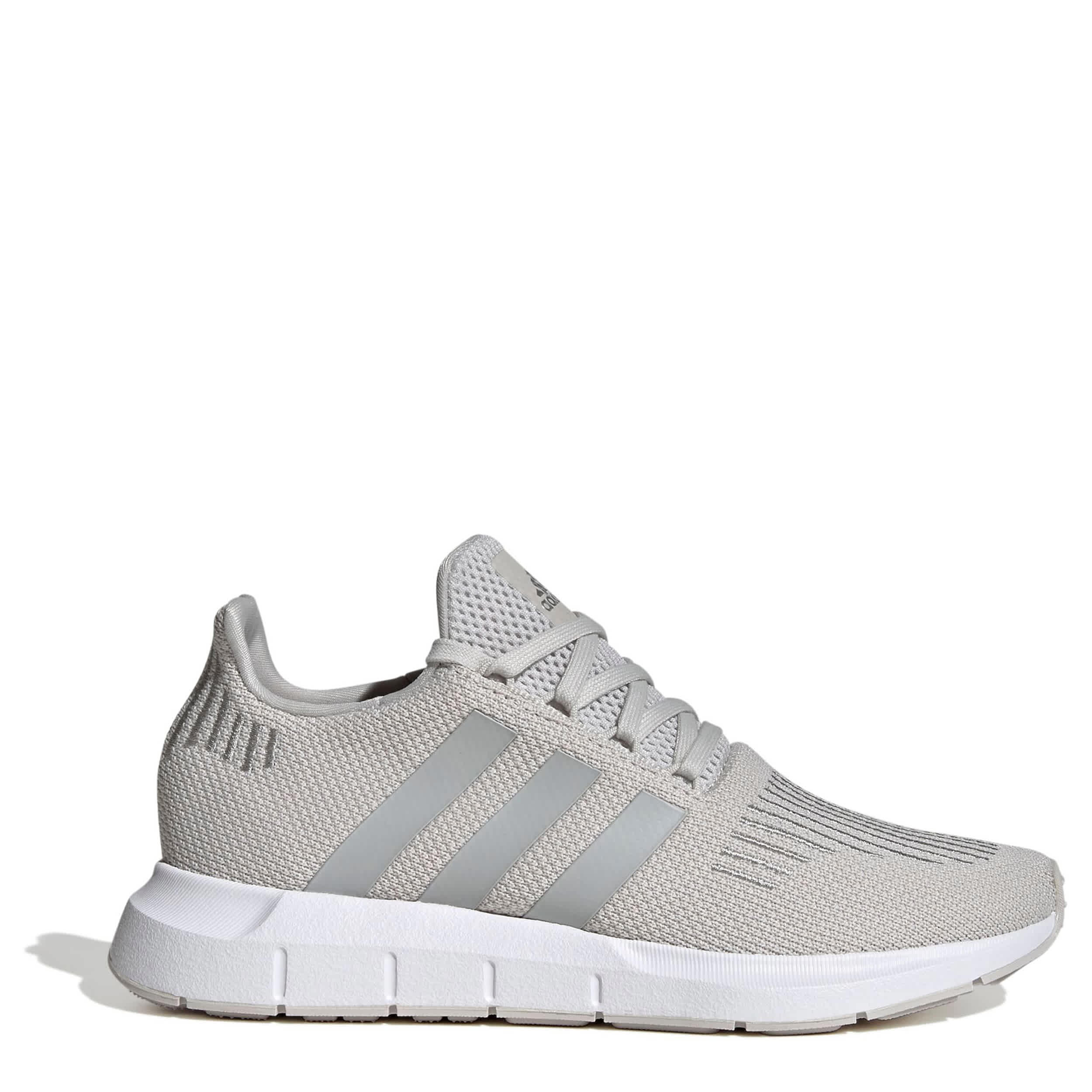 ADIDAS-WOMENS SWIFT RUN 1.0 RUNNING SHOE-GREY & GREY