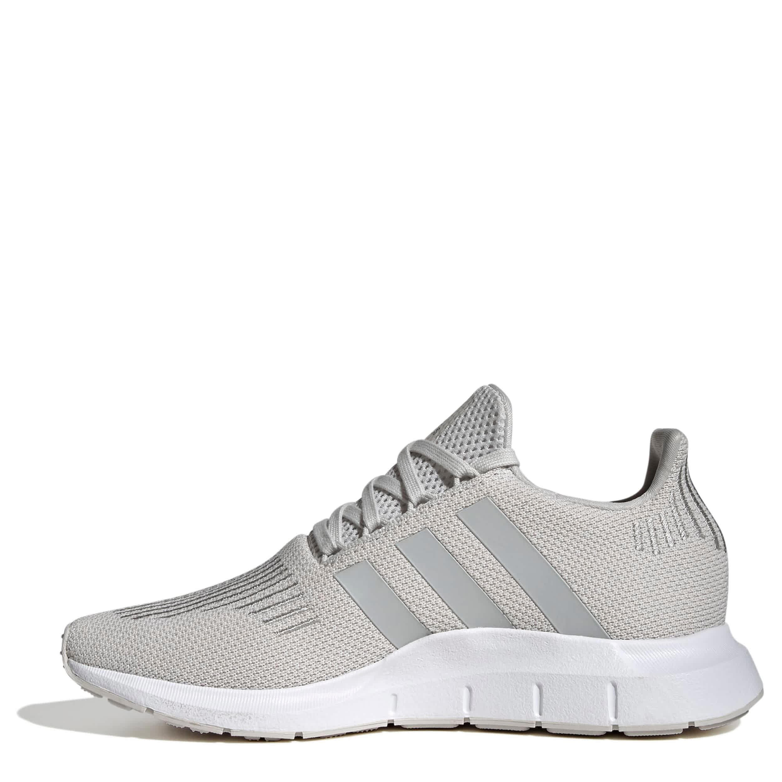 ADIDAS-WOMENS SWIFT RUN 1.0 RUNNING SHOE-GREY & GREY
