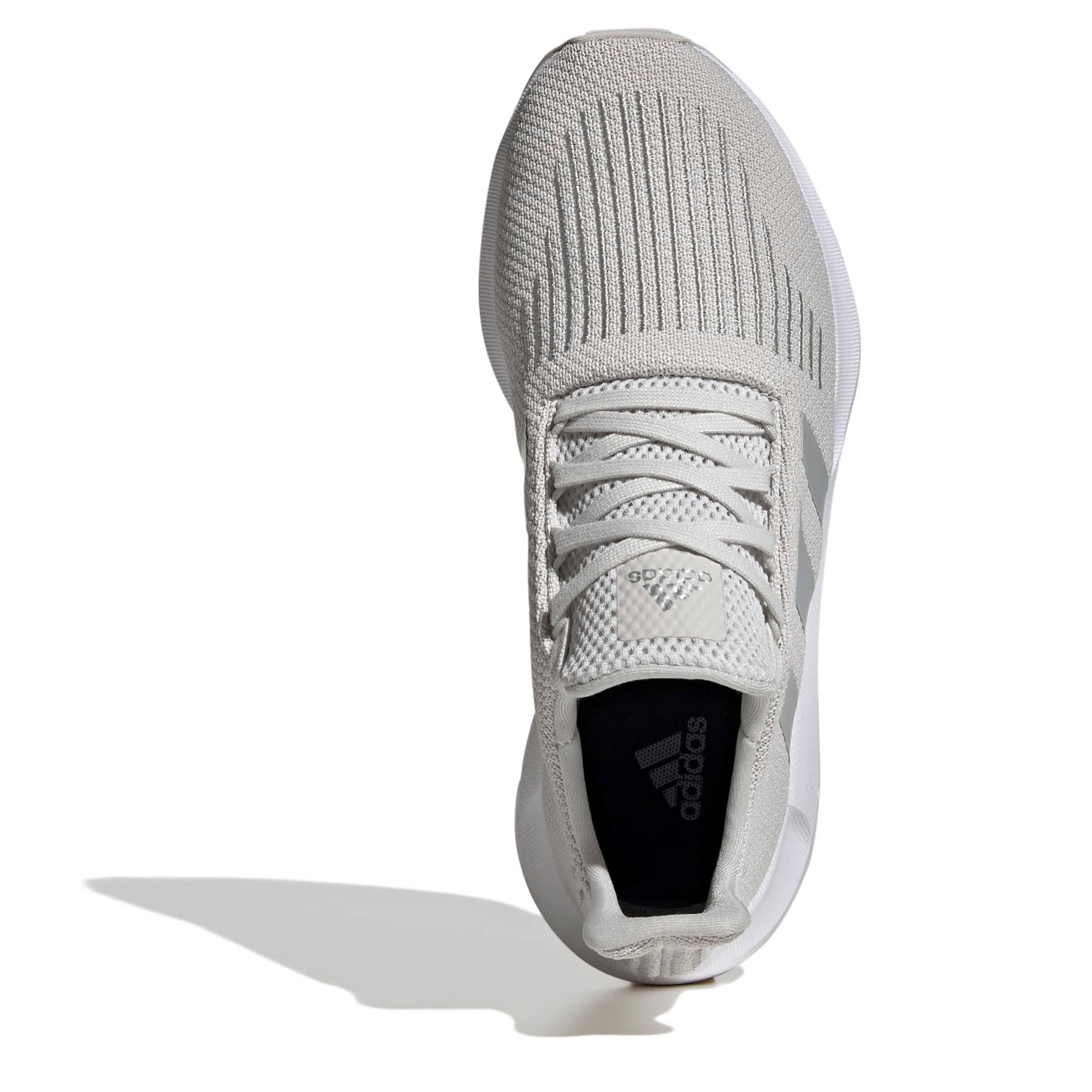 ADIDAS-WOMENS SWIFT RUN 1.0 RUNNING SHOE-GREY & GREY