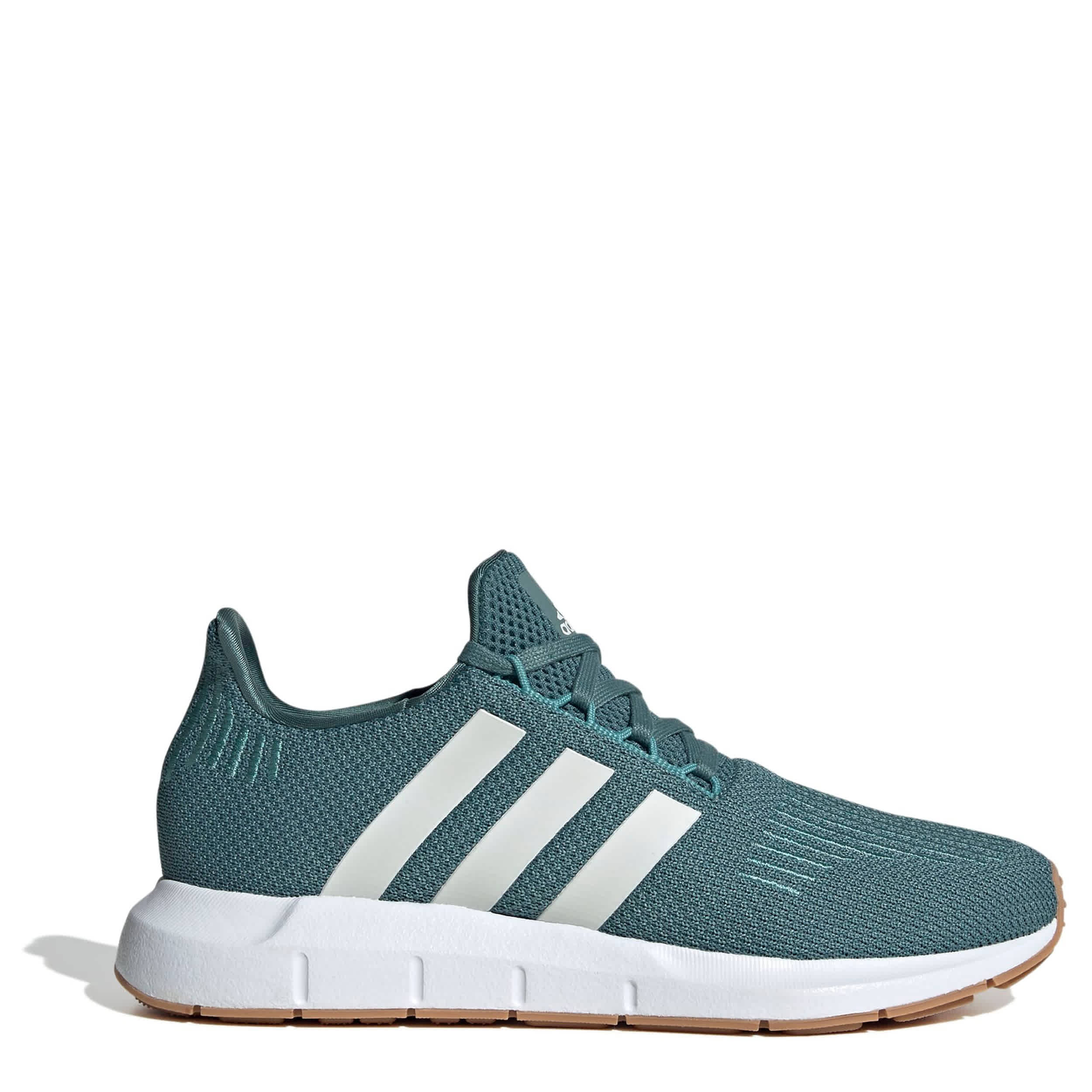 ADIDAS-WOMENS SWIFT RUN 1.0 RUNNING SHOE-BLUE & WHITE