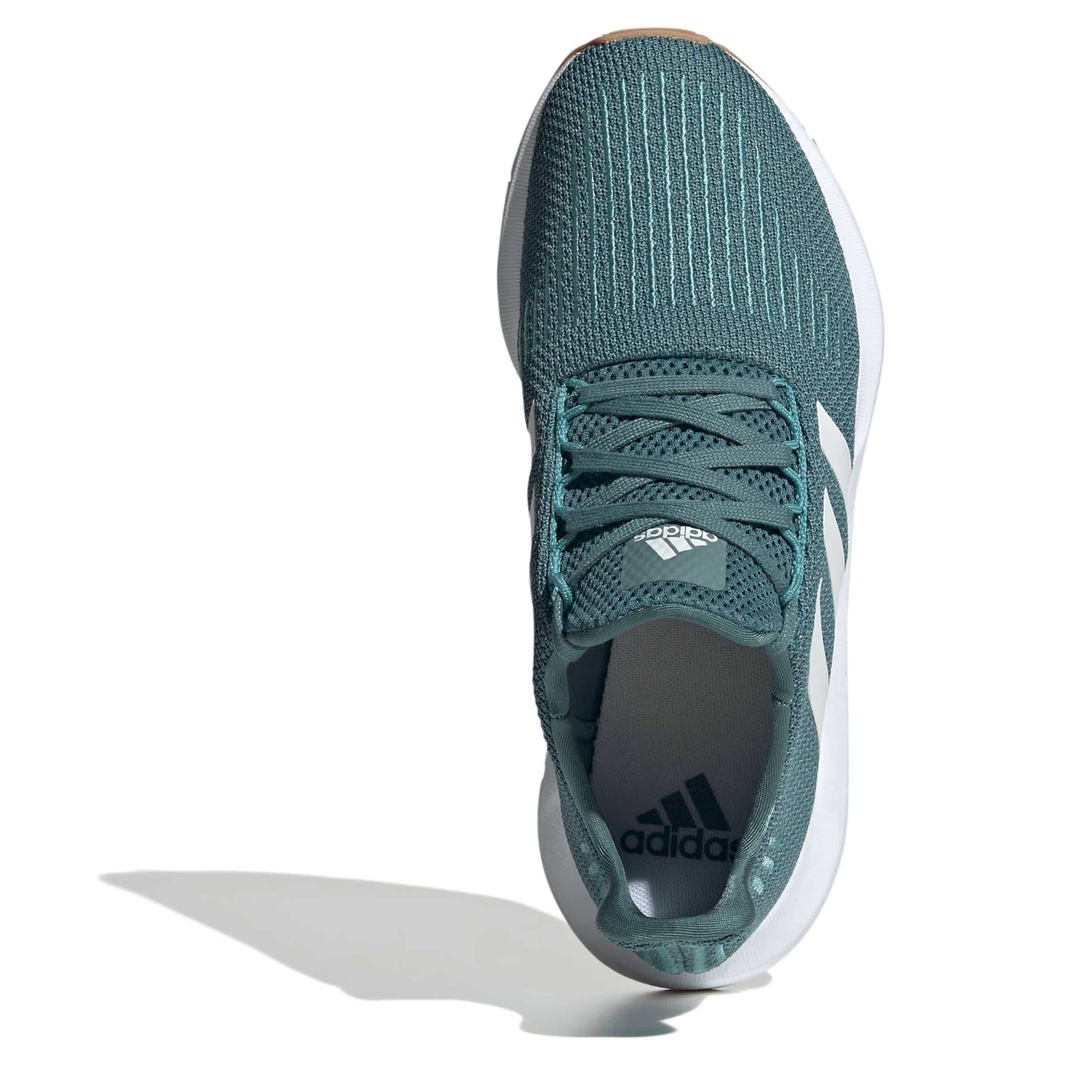 ADIDAS-WOMENS SWIFT RUN 1.0 RUNNING SHOE-BLUE & WHITE