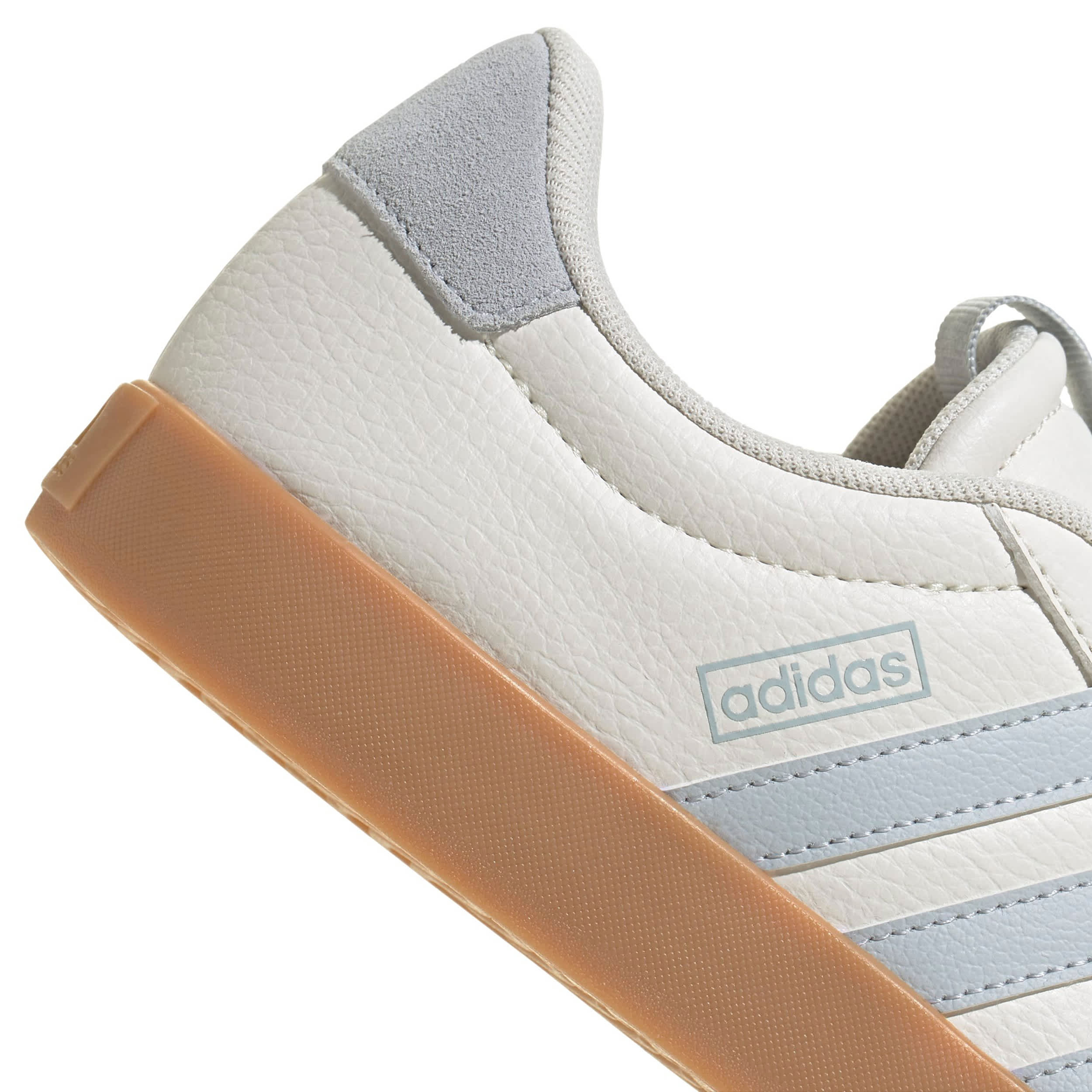 ADIDAS-WOMENS VL COURT 3.0 SNEAKER-WHITE & BROWN