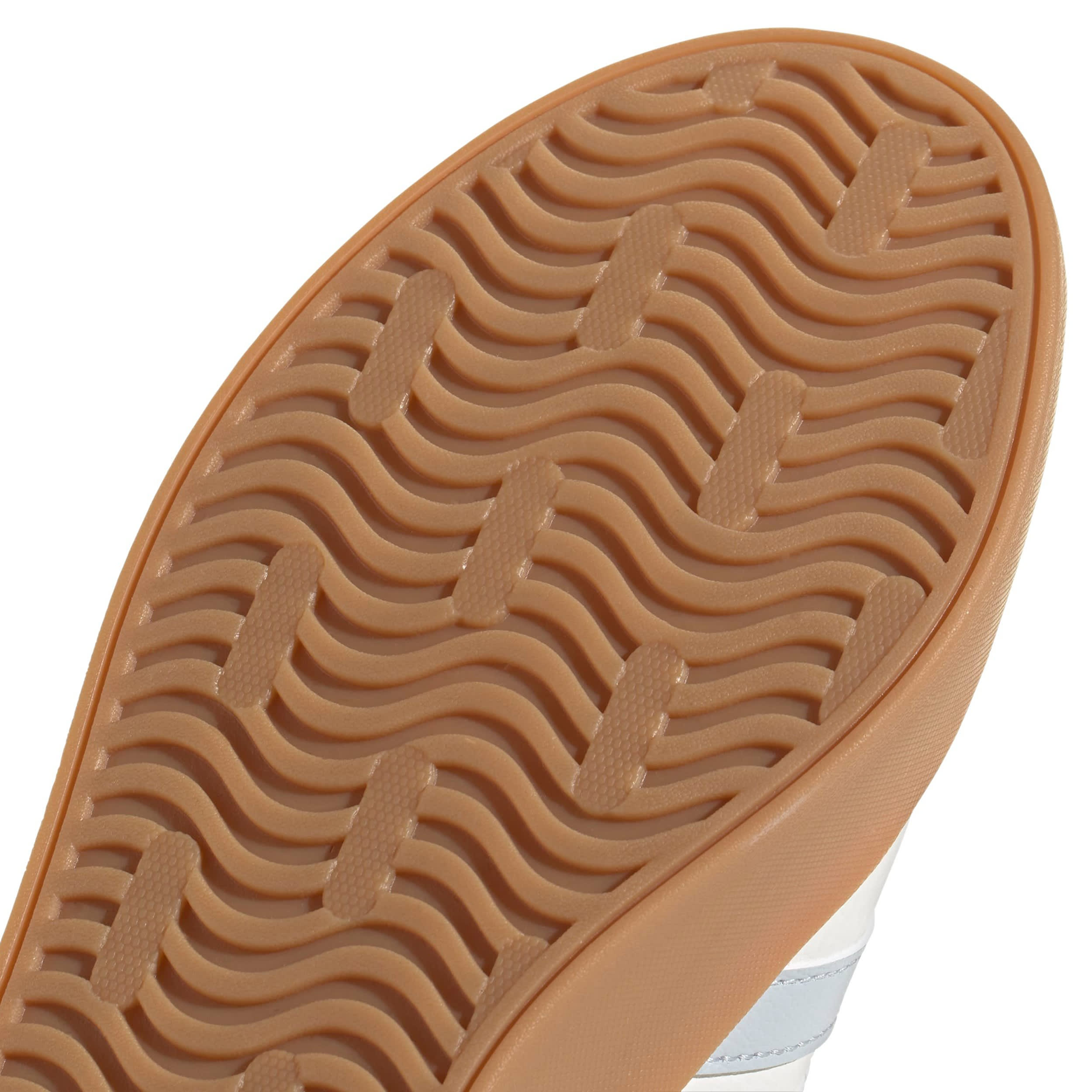 ADIDAS-WOMENS VL COURT 3.0 SNEAKER-WHITE & BROWN