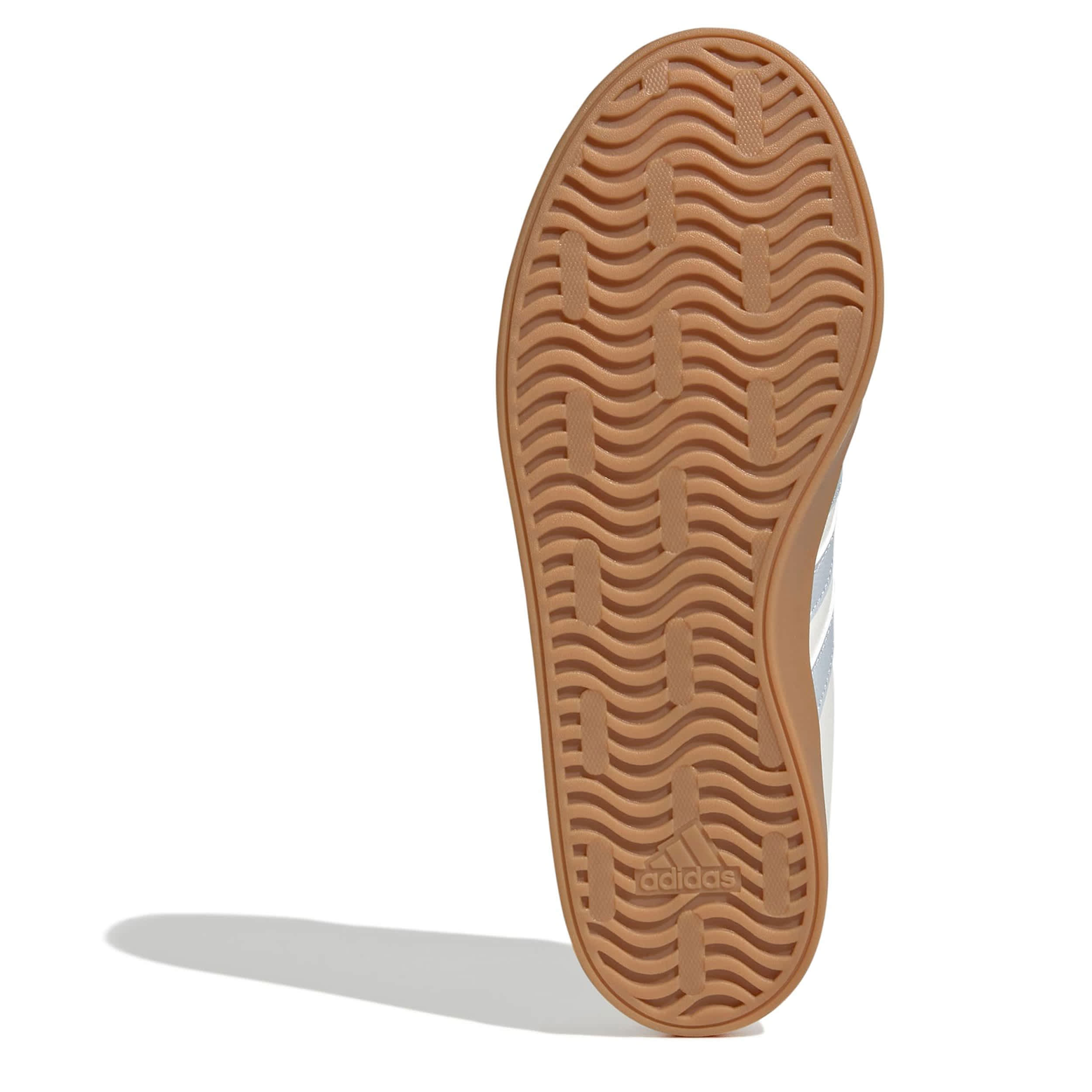 ADIDAS-WOMENS VL COURT 3.0 SNEAKER-WHITE & BROWN