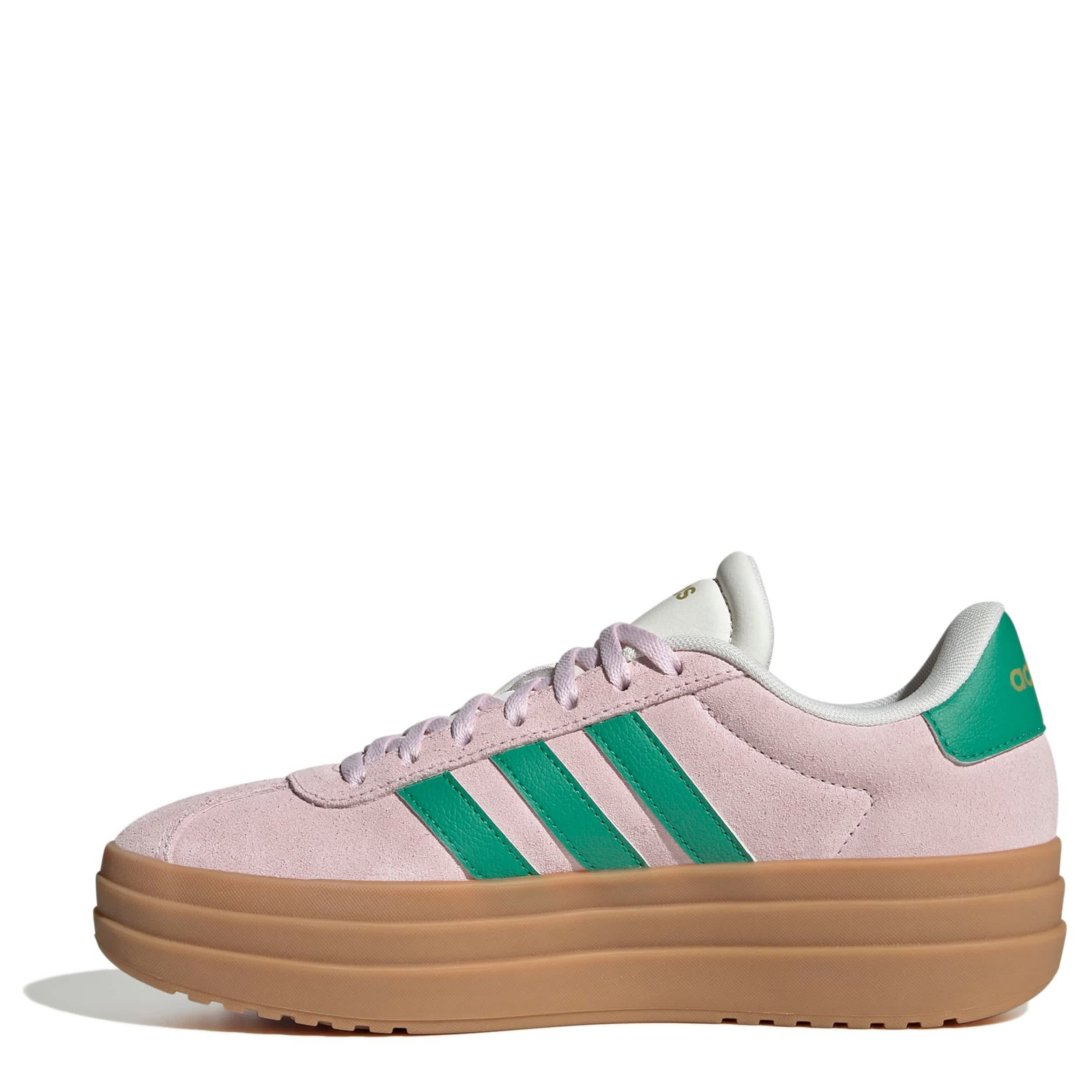 ADIDAS-WOMENS VL COURT BOLD SNEAKER-PINK & WHITE