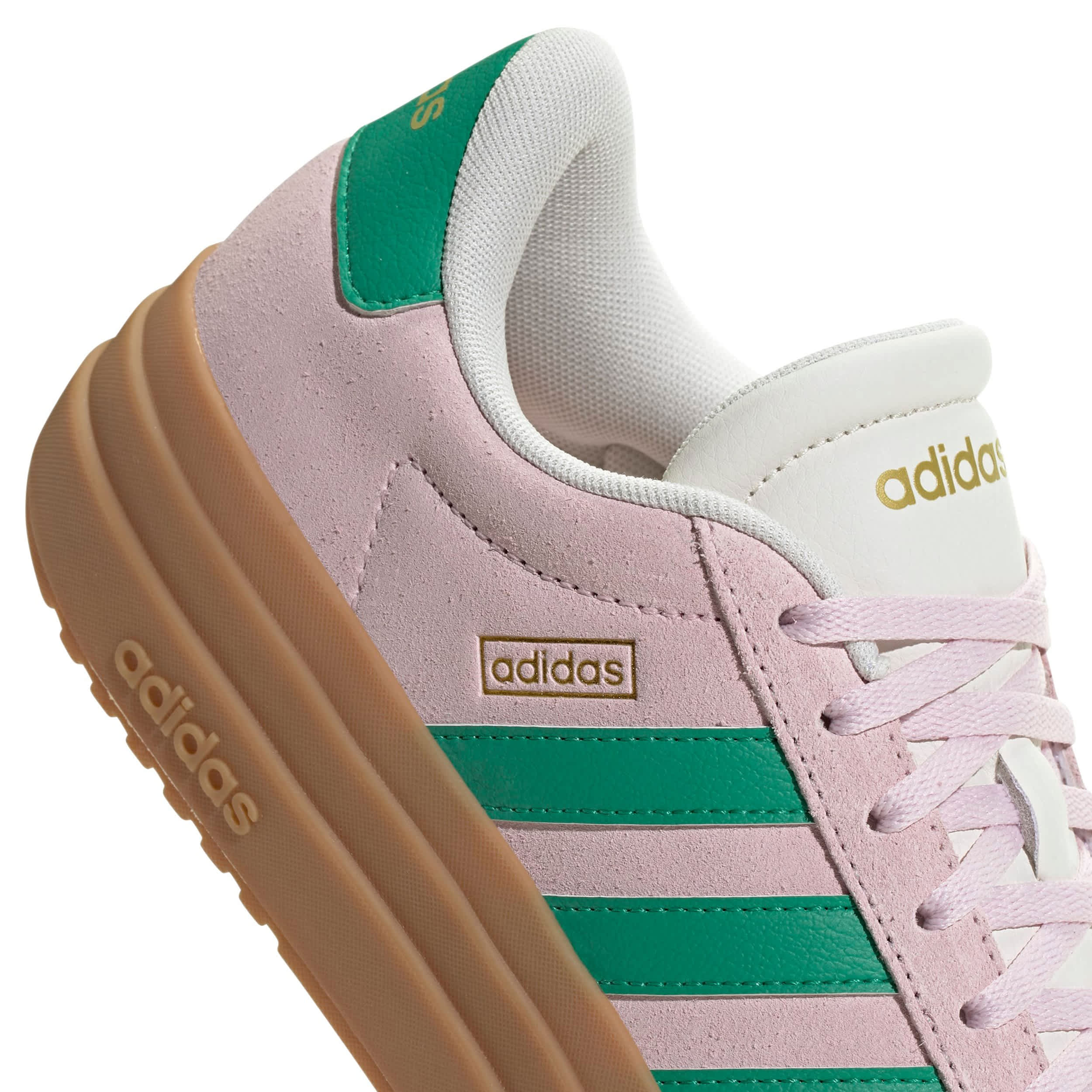 ADIDAS-WOMENS VL COURT BOLD SNEAKER-PINK & WHITE