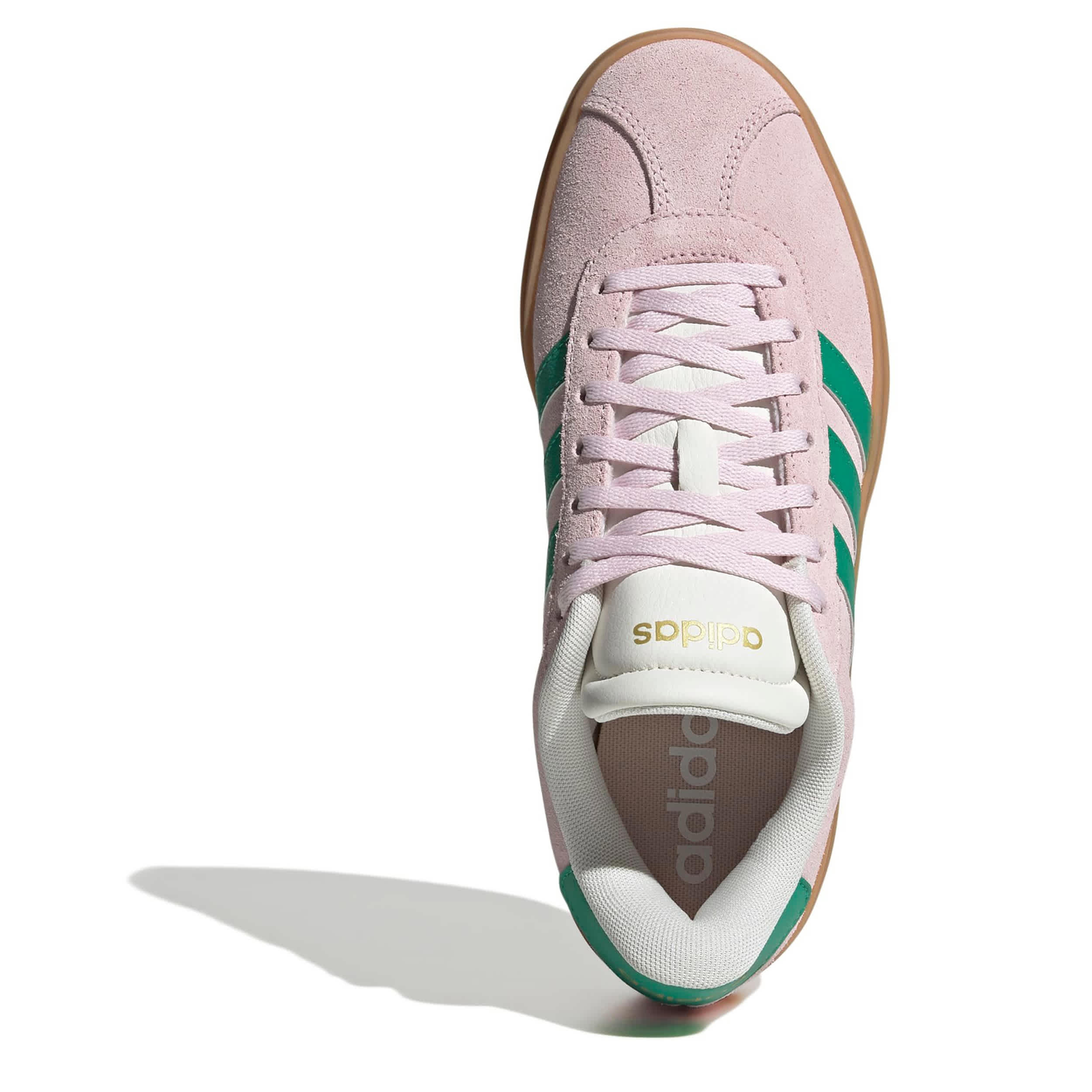 ADIDAS-WOMENS VL COURT BOLD SNEAKER-PINK & WHITE