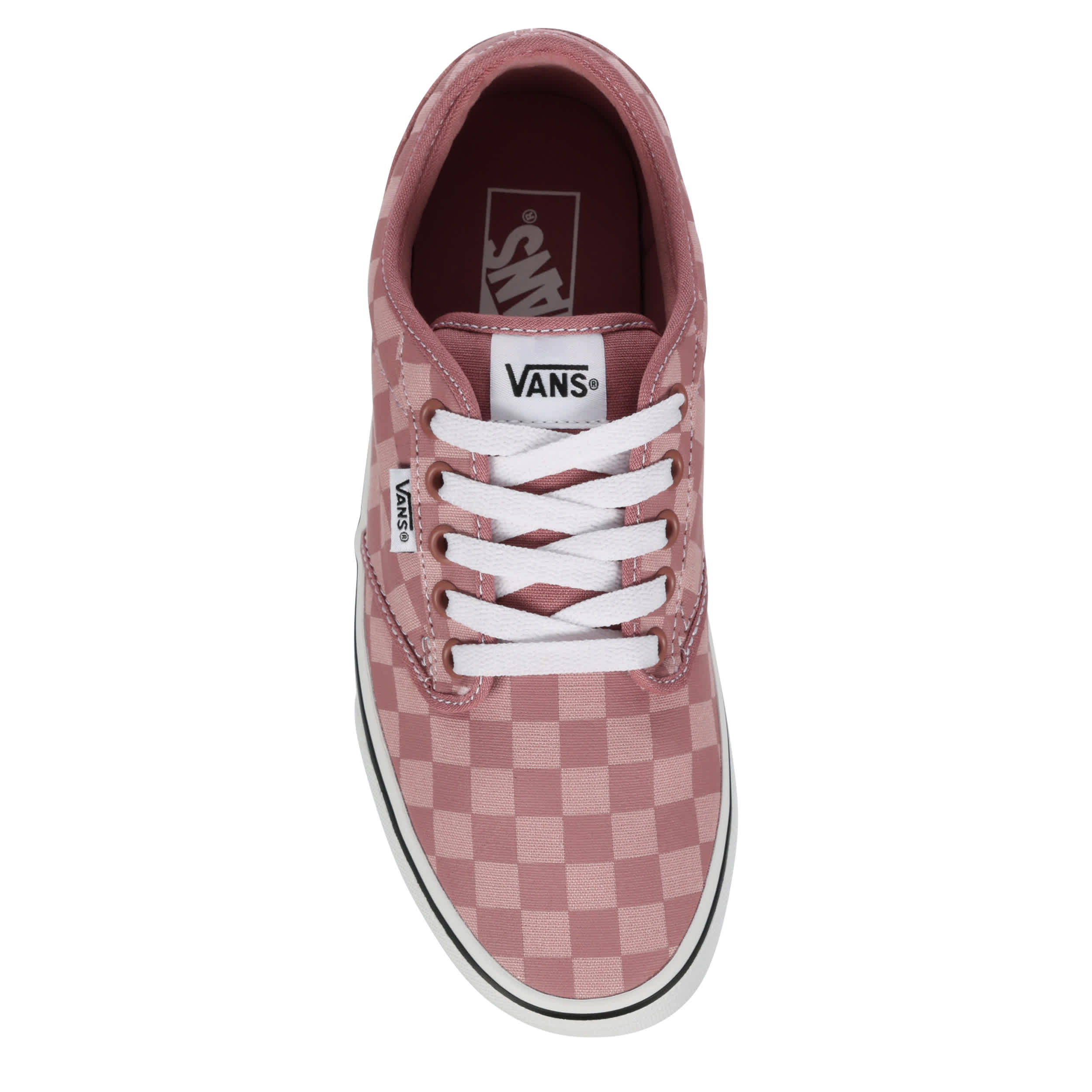 VANS-WOMENS ATWOOD SNEAKER-PINK & WHITE