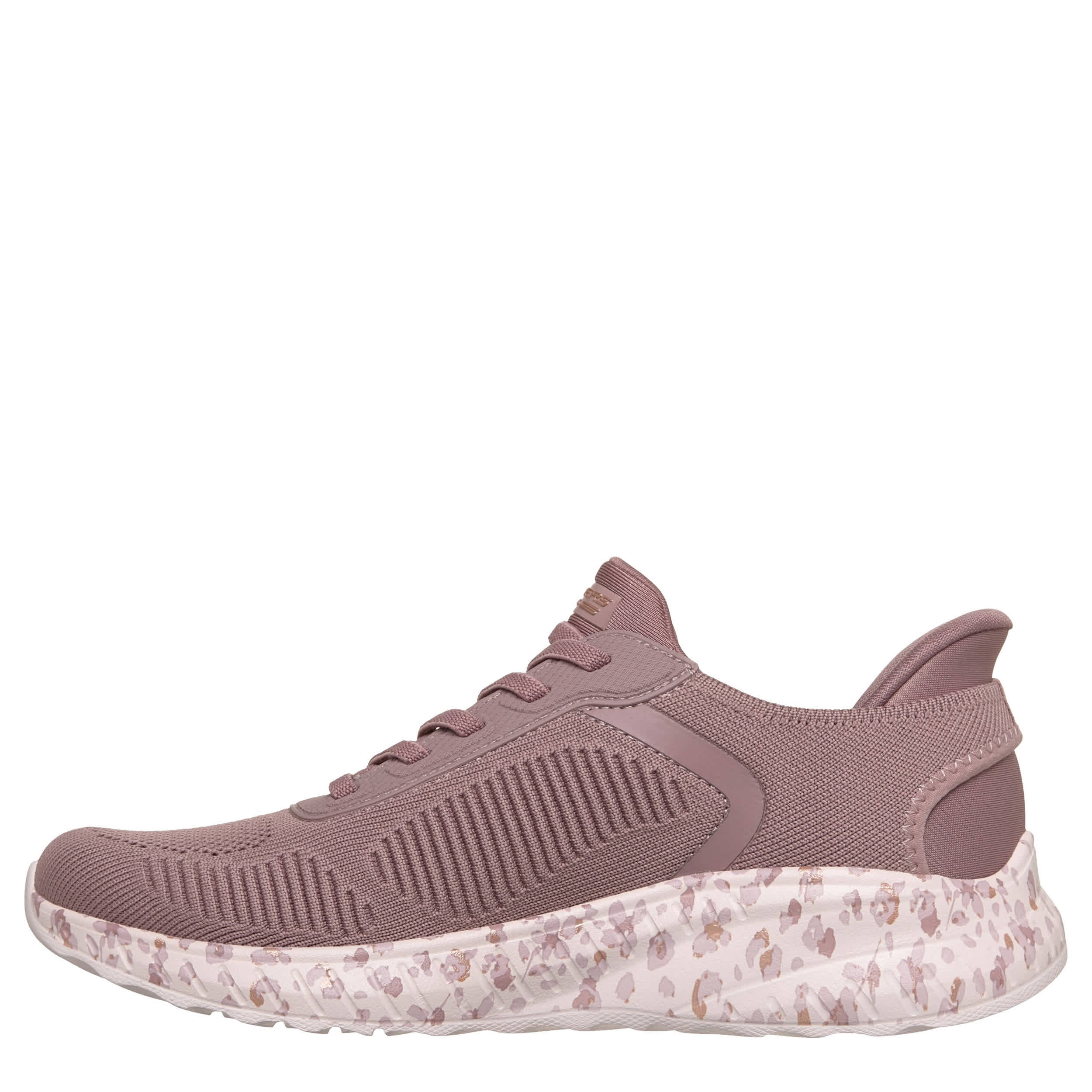 SKECHERS-WOMENS SLIP-INS SQUAD CHAOS SNEAKER-MAUVE & FLORAL