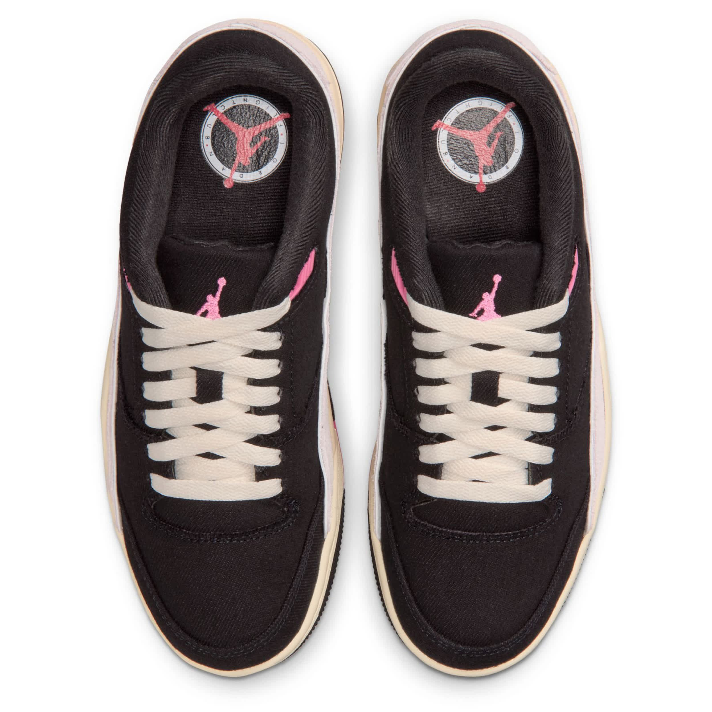 JORDAN-WOMENS FLIGHT COURT SNEAKER-DARK GREY & PINK