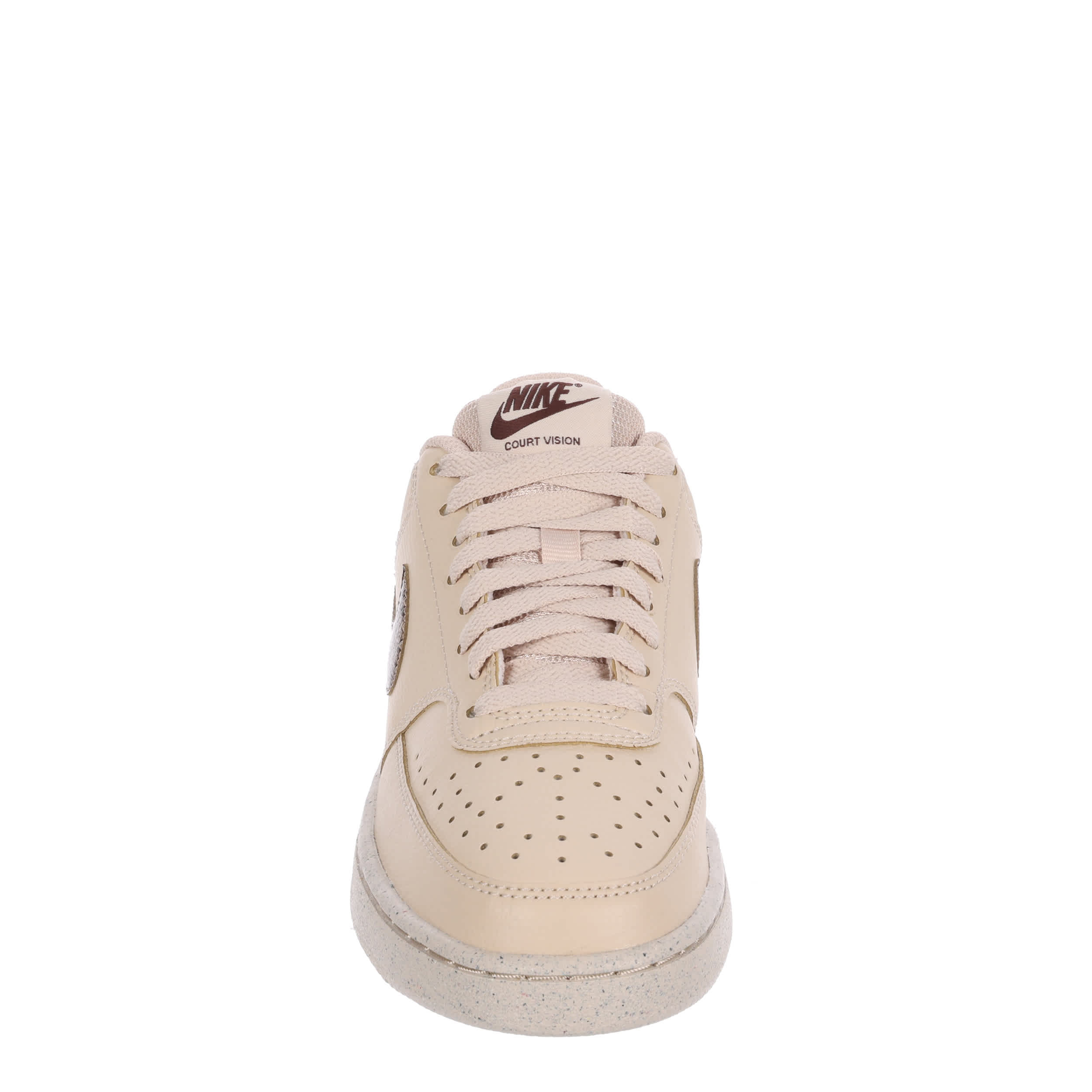NIKE-WOMENS COURT VISION LOW SNEAKER-TAN & SNAKE