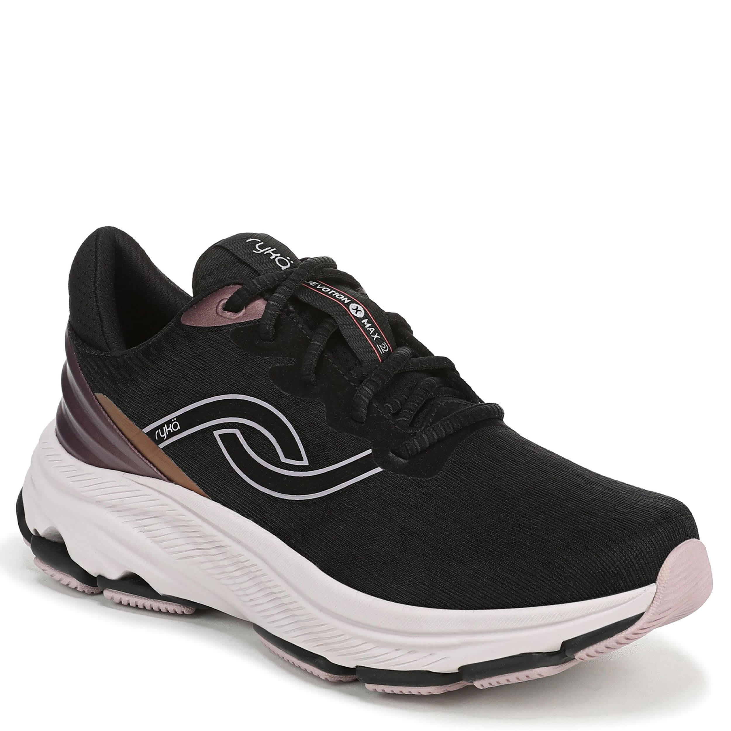Black Ryka Womens Devotion X Max 2 Walking Sneaker | Rack Room Shoes